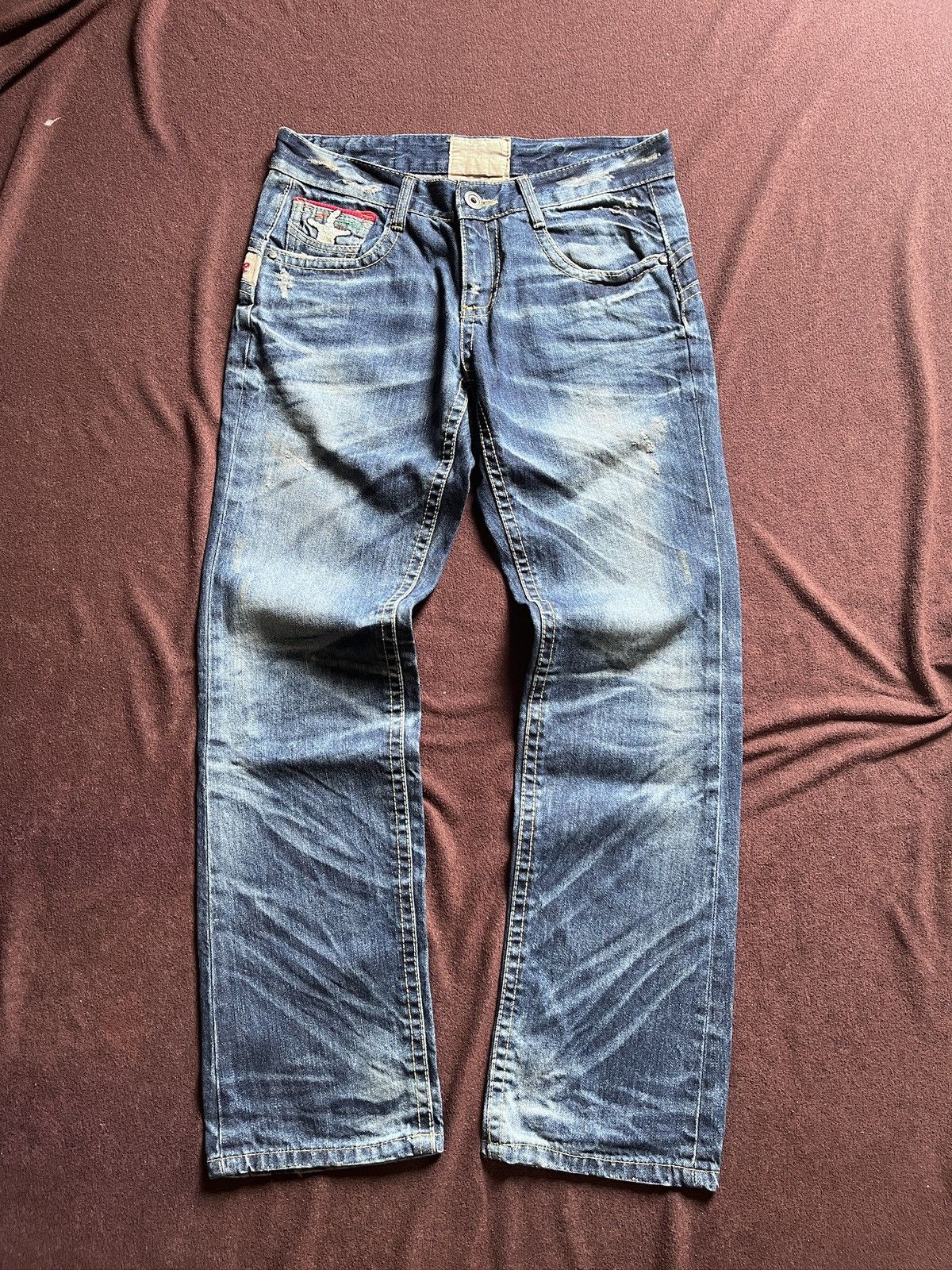 Japanese Brand yoshitomo Nara Lolita Faded Jeans Size US 31 - 2 Thumbnail