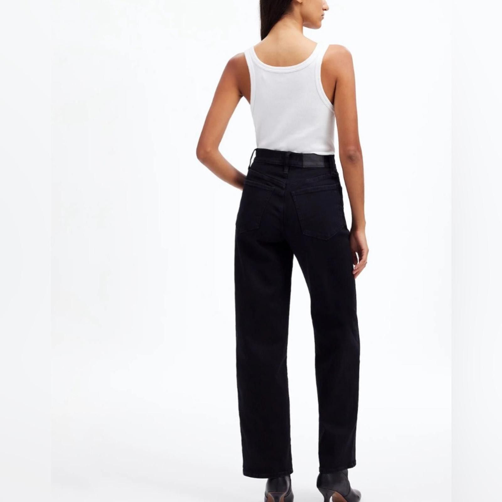 Madewell Madewell. The Perfect Vintage Wide-Leg Black Rinse. Size 26. Size 26" / US 2 / IT 38 - 4 Thumbnail