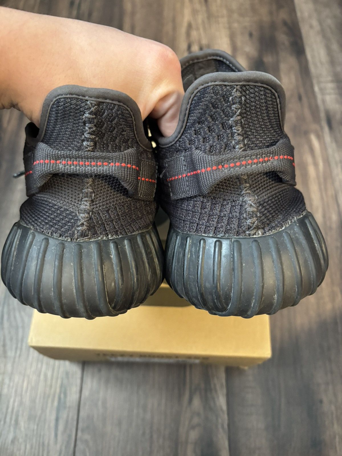 Adidas Size 10 - Yeezy Boost 350 V2 Black Non-Reflective Size US 10 / EU 43 - 5 Thumbnail