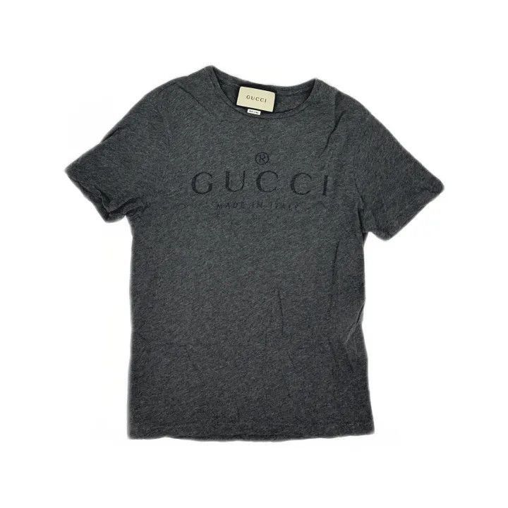Gucci Gucci Gucci Gray Logo Printed Short Sleeve T-Shirt -2506 Size US S / EU 44-46 / 1 - 1 Thumbnail