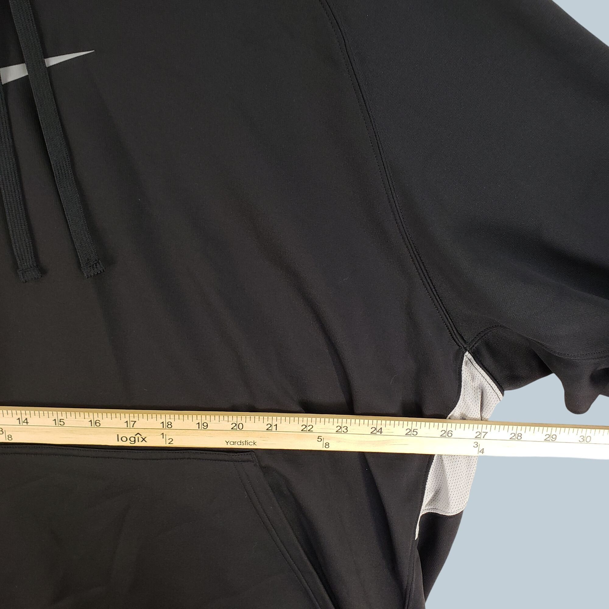 Nike Nike Mens Black & Gray Pullover Hoodie Drawstring Hood & Kan Size US XXL / EU 58 / 5 - 5 Thumbnail