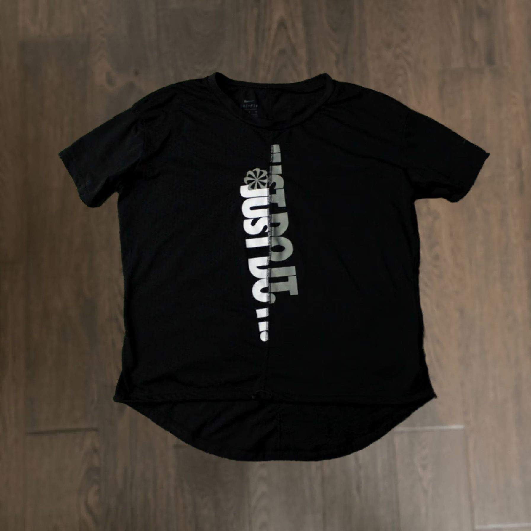 Nike Nike JUST DO IT RUNNING DRI-FIT 2020 WOMEN RUN SHIRT JERSEY TEE SIZE M Black Size M / US 6-8 / IT 42-44 - 1 Thumbnail