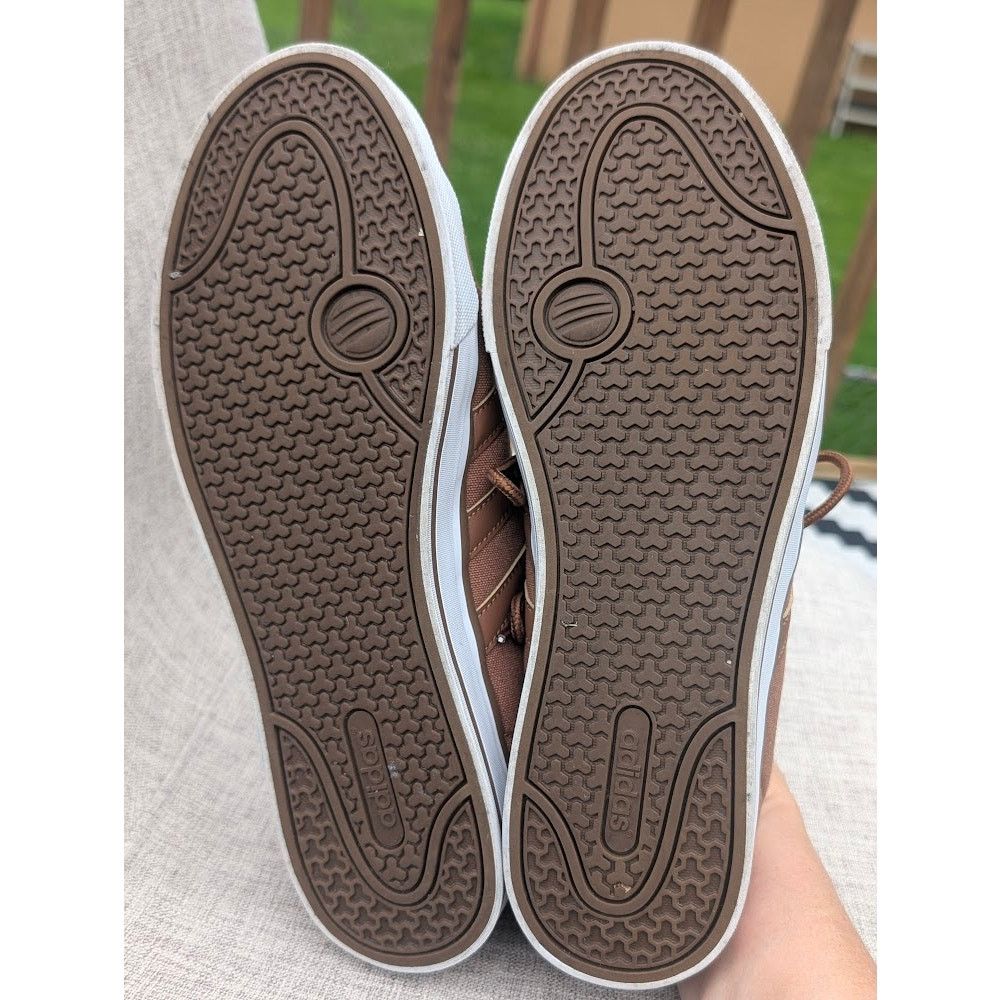 Adidas ADIDAS Casual Shoe Men's 10 Brown Canvas low top Cloudfoam Size US 10 / EU 43 - 6 Thumbnail