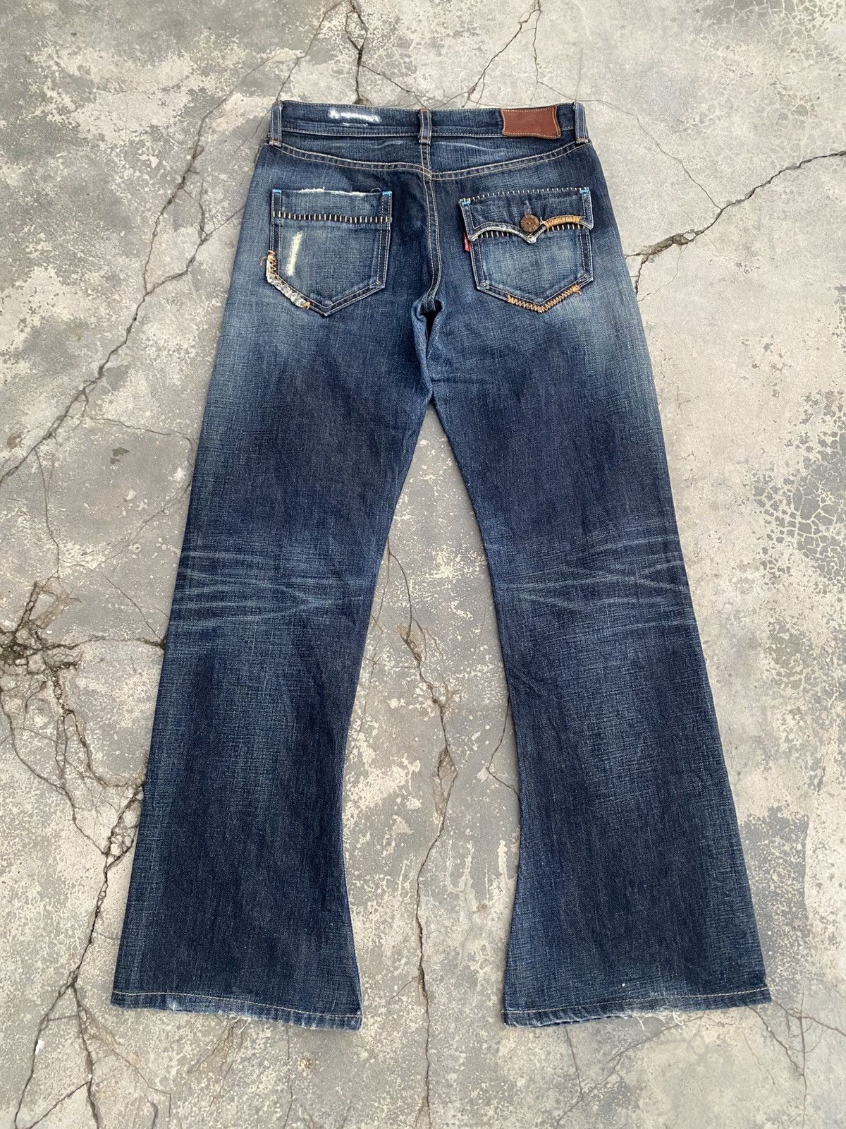Levi's Made & Crafted Vintage Levis Psychedelic Turquois Flare Size 27" / US 4 / IT 40 - 1 Thumbnail