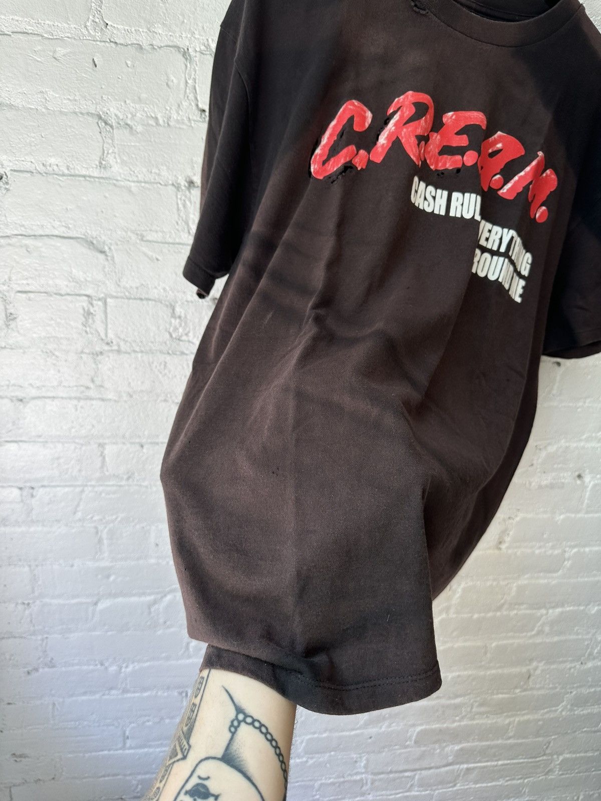 Band Tees Vintage faded Wu Tang CREAM tee Size US L / EU 52-54 / 3 - 3 Thumbnail