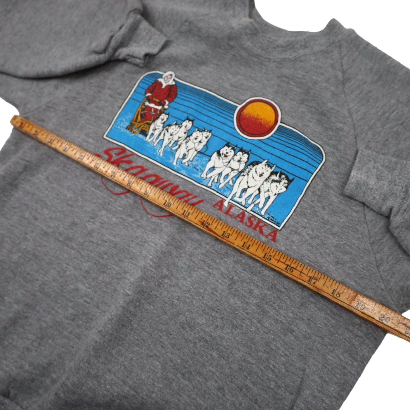 Vintage VINTAGE Skagway Alaska Sled Dog Mens XL Graphic Sweatshirt Gray Size US XL / EU 56 / 4 - 6 Thumbnail