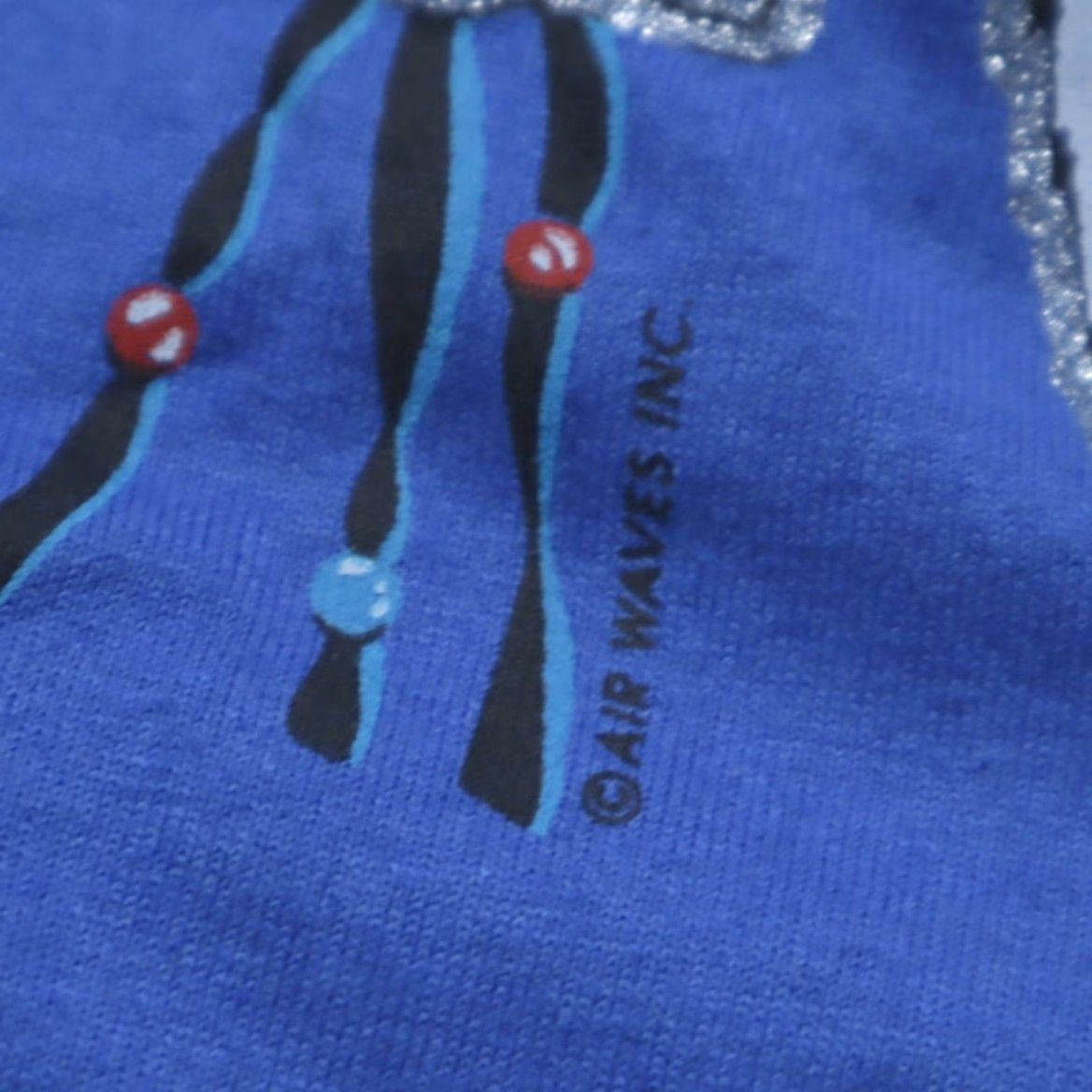 Vintage VINTAGE Air Waves T-Shirt Shirts Blue Men L VTG Dream Catcher Native Single Stitch Solid Crew Neck Short Sleeve Cotton Blend Times? Size US L / EU 52-54 / 3 - 6 Thumbnail