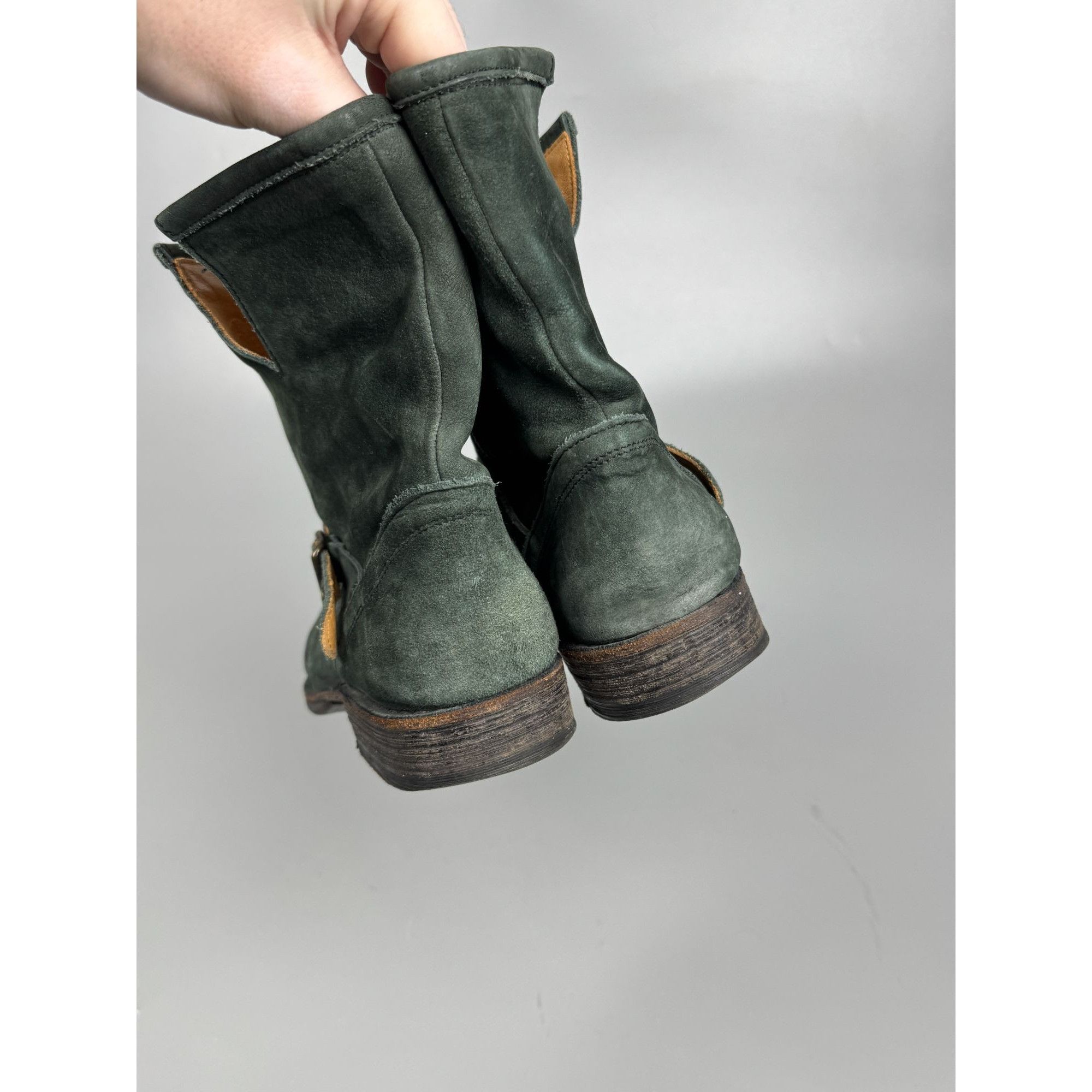 Fiorentini + Baker Florentini + Baker Distressed Suede Ankle Boots (Y1175) Size US 6.5 / EU 39-40 - 6 Thumbnail