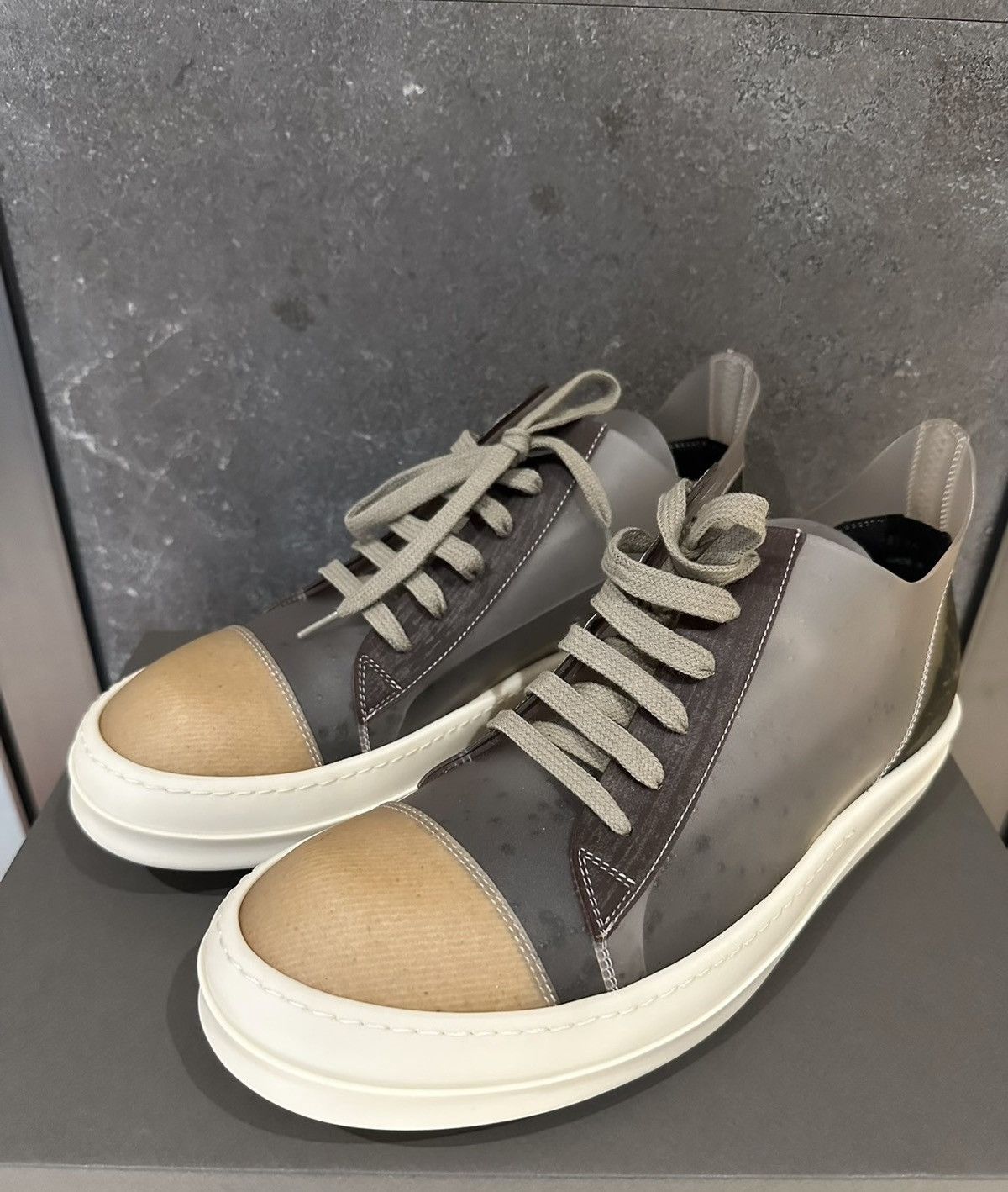 Rick Owens Rick Owens mainline Ghost transparent low-top sneakers Size US 8.5 / EU 41-42 - 3 Thumbnail