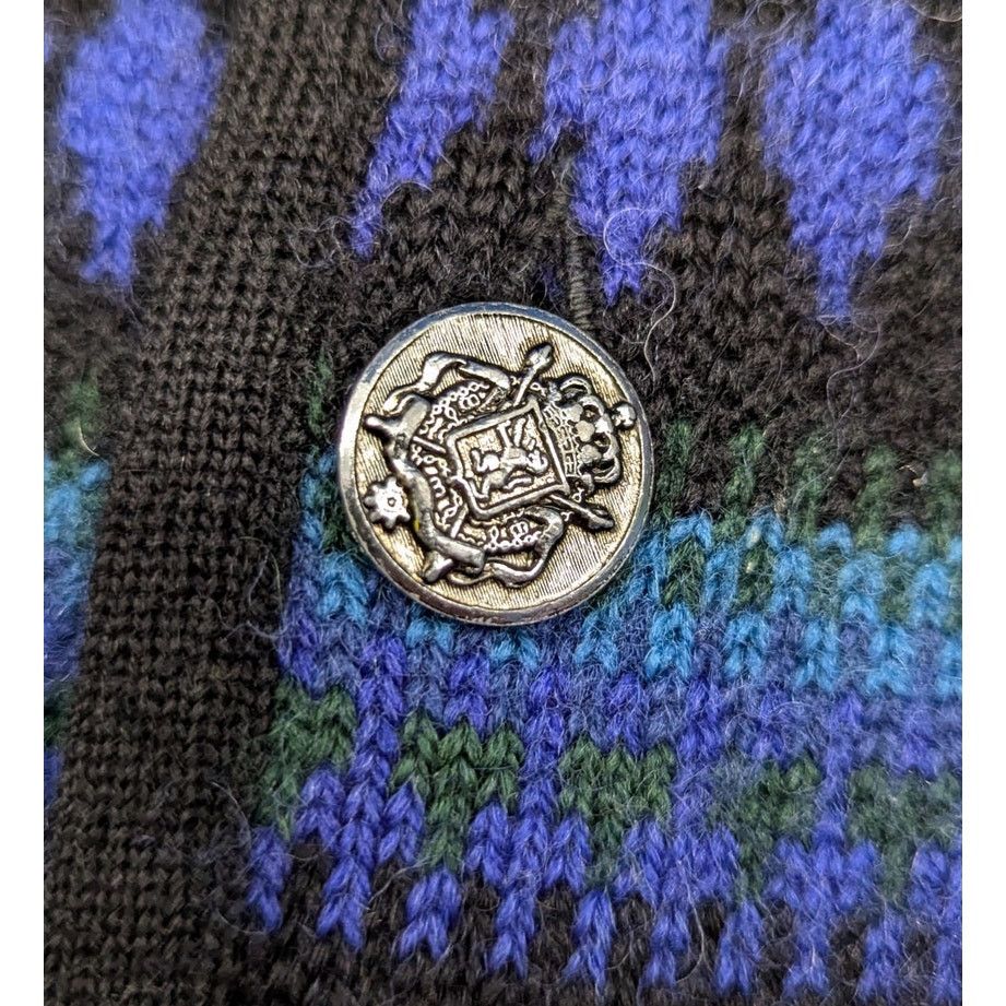 Vintage Vintage 1970s Norvyk By Renoir Virgin Wool Ski Sweater Size L / US 10 / IT 46 - 2 Thumbnail