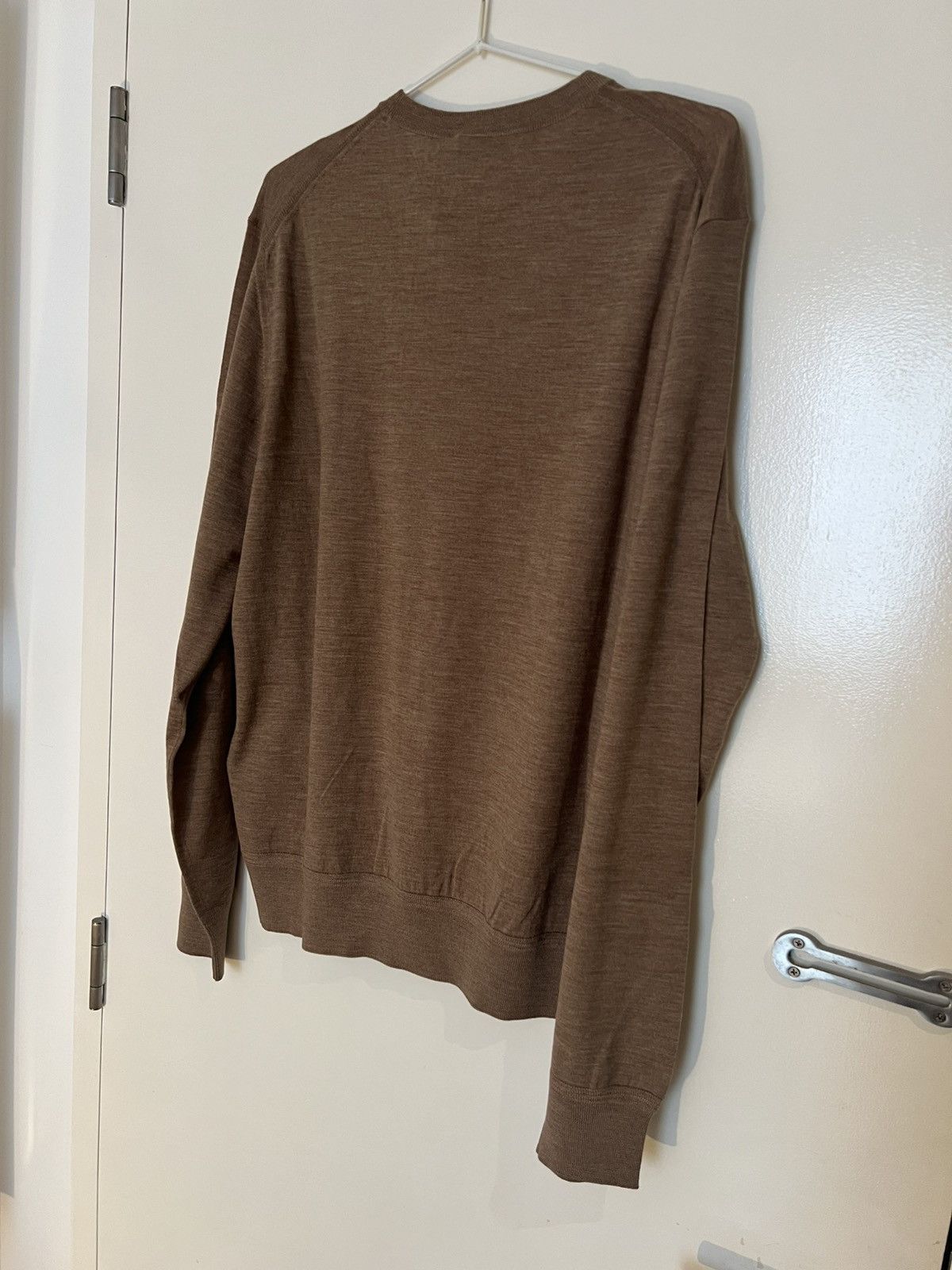 Tom Ford TOM FORD FINE GAUGE MERINO CREWNECK LIGHTTAUPE BROWN SIZE 52 Size US L / EU 52-54 / 3 - 6 Thumbnail