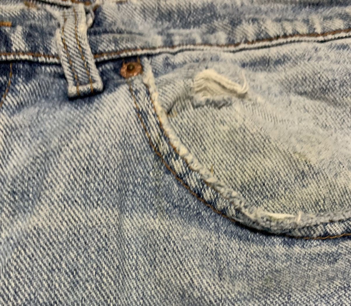 Levi's Vintage 90s Levis 512 Slim Taper Faded Blue Jeans Distressed Size US 33 - 11 Thumbnail