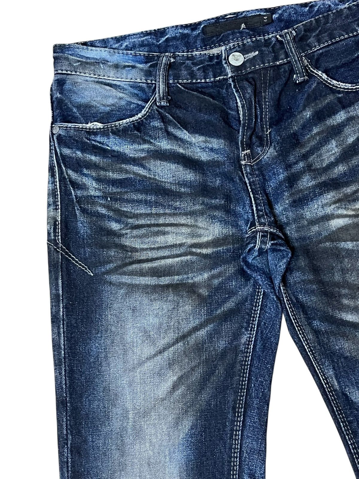 GOSTAR DE FUGA Japanese fashion FUGA/GOSTAR DE FUGA whiskers flared jeans Size US 31 - 6 Thumbnail