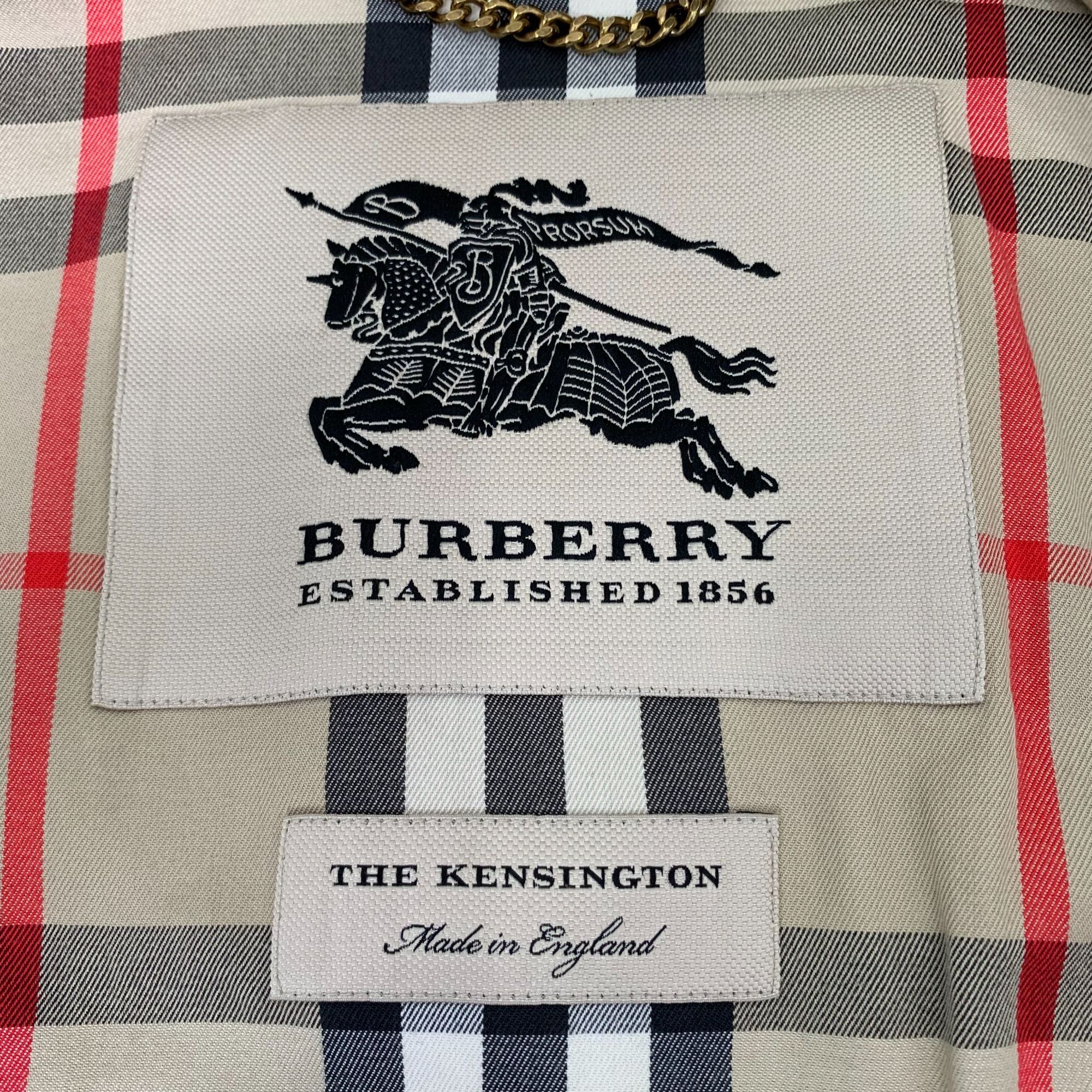 Burberry Burberry Brown Cotton Double-Breasted Belted Trench Coat (Si Size US S / EU 44-46 / 1 - 2 Thumbnail