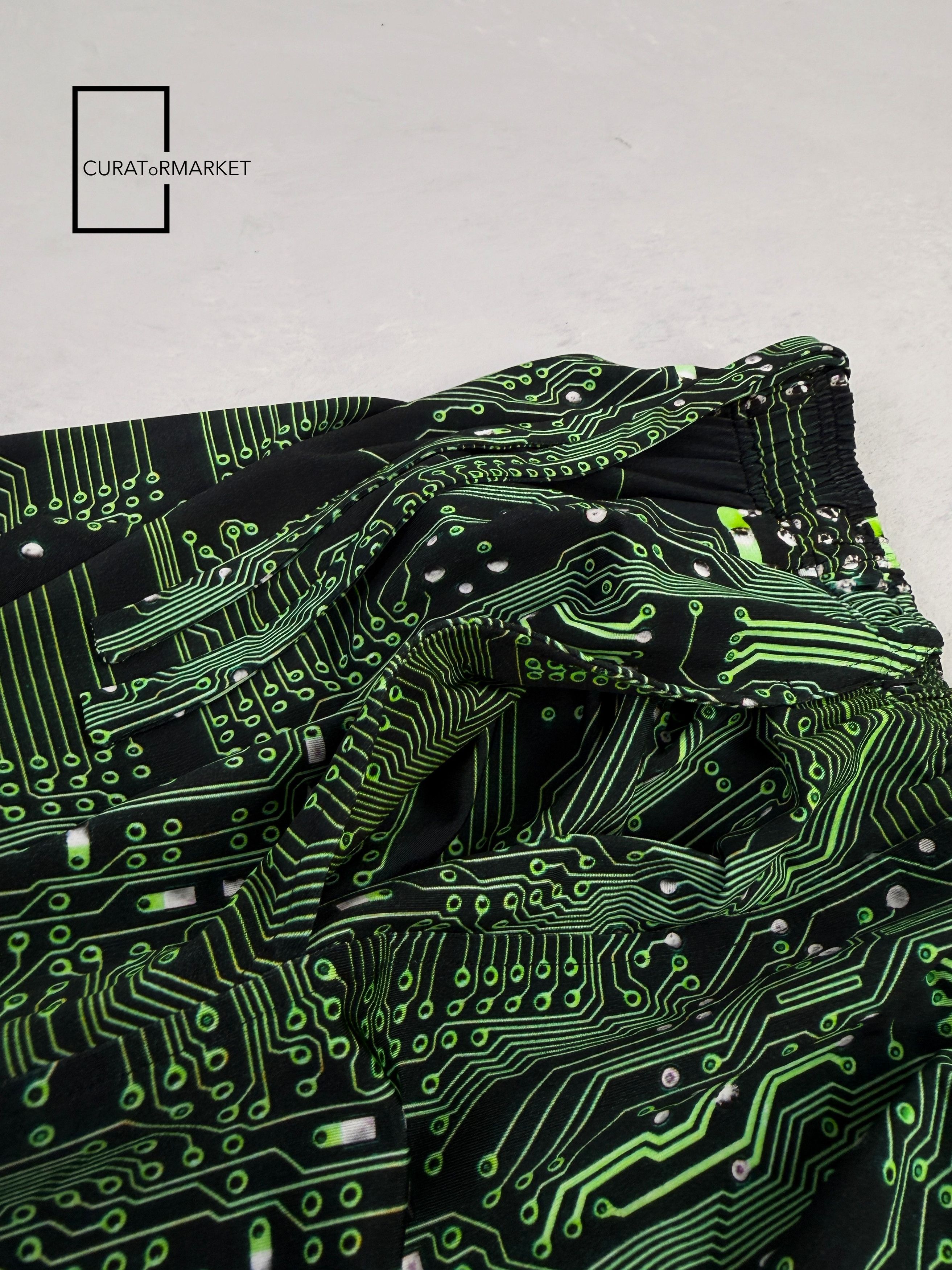 Vetements Small GRAIL Cyber Circuit Crypto Print Wide Leg Pants FW22 Size US 30 / EU 46 - 13 Thumbnail