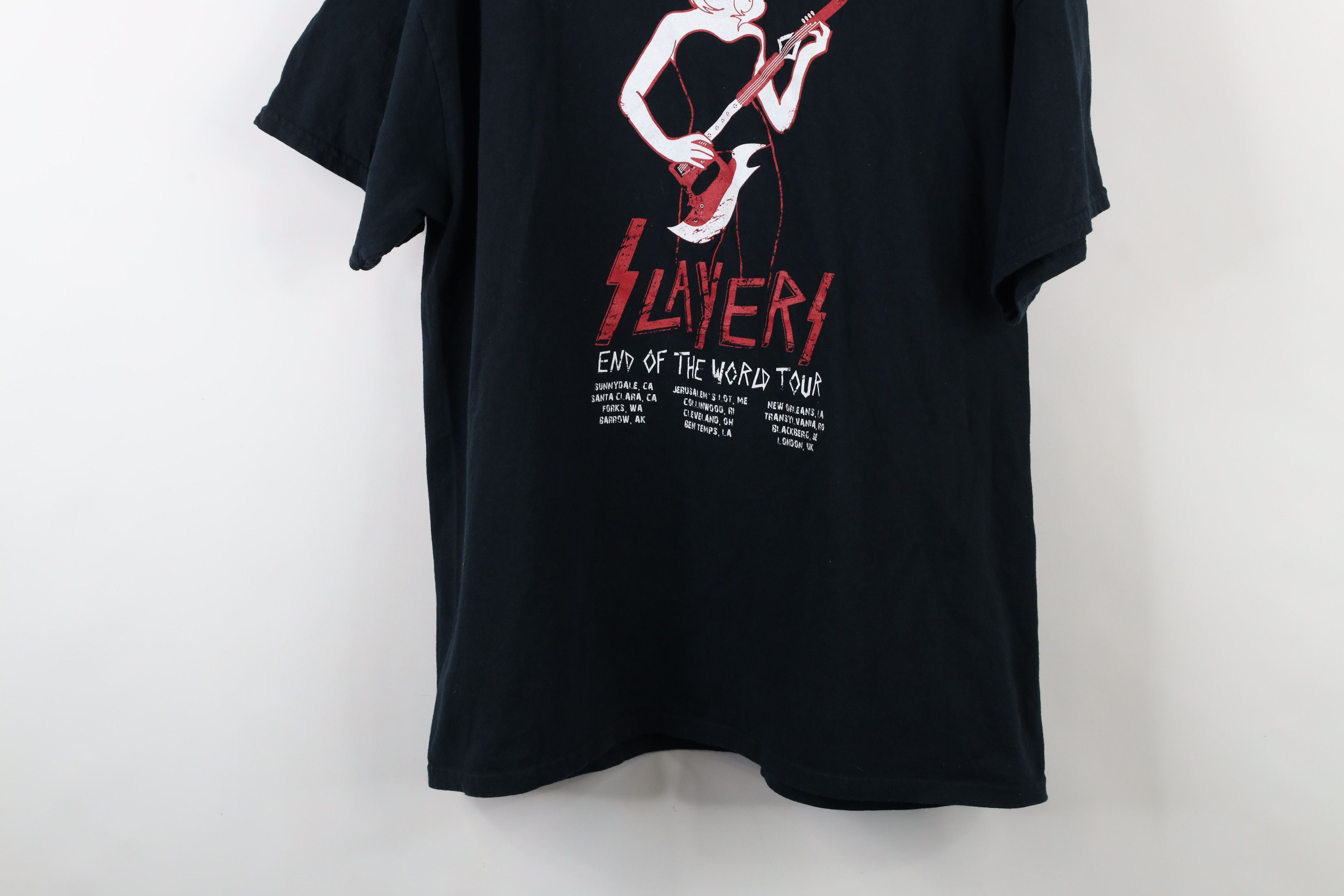 Vintage Vintage Y2K the World Tour Slayer Band Short Sleeve T-Shirt Size US XL / EU 56 / 4 - 3 Thumbnail