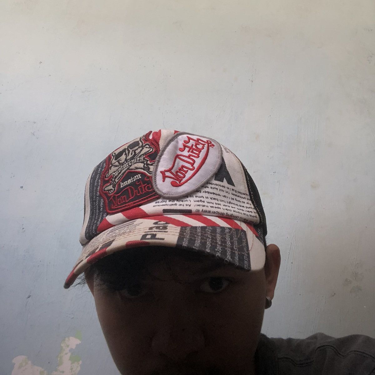 Von Dutch 🚫 SOLD 🚫 Von Dutch Full Print Double Patch Trucker Hat Size ONE SIZE - 9 Thumbnail