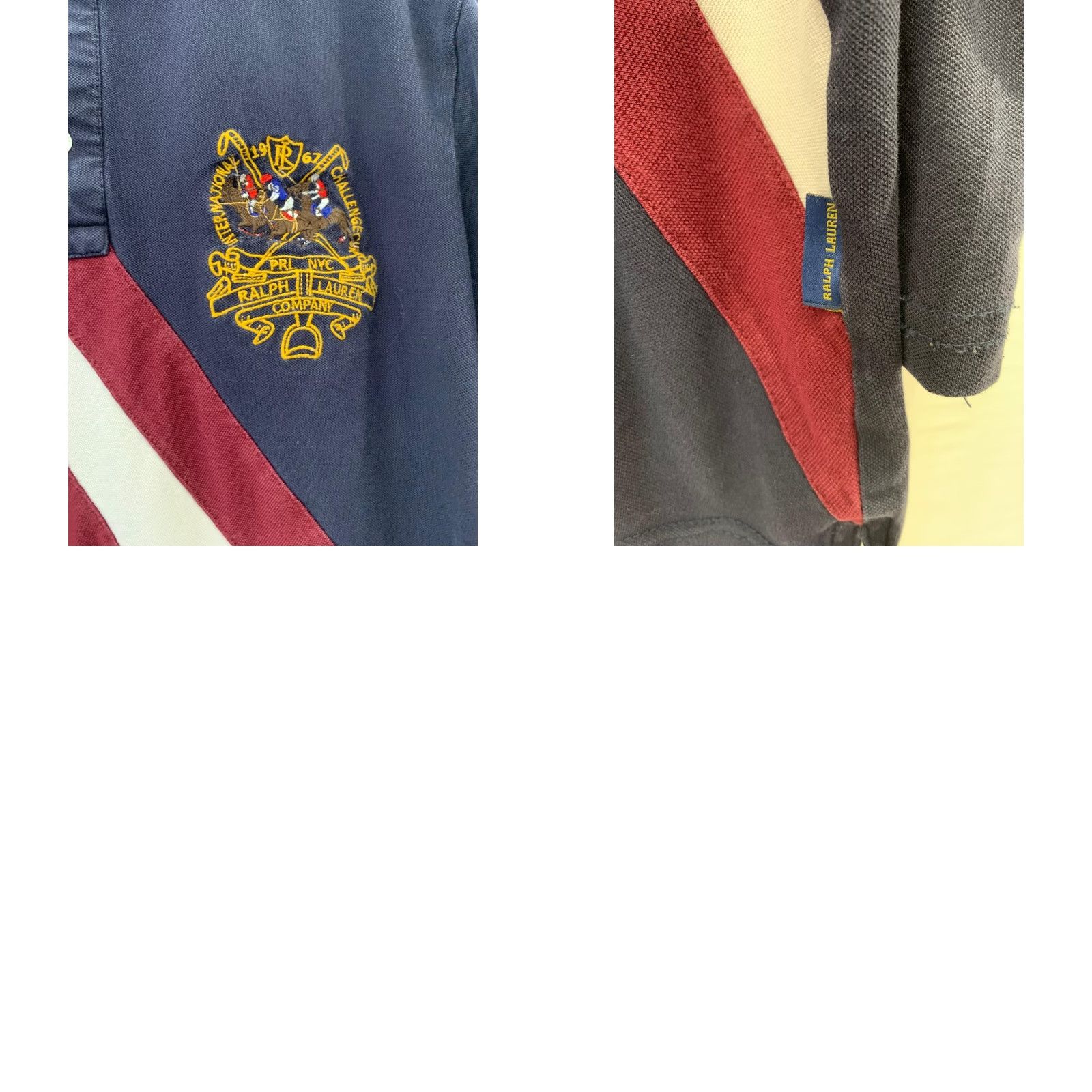 Ralph Lauren Polo Ralph Lauren Long Sleeve Polo Shirt Men's L Navy Blue Sash Crest VI 6 #223 Size US L / EU 52-54 / 3 - 8 Thumbnail