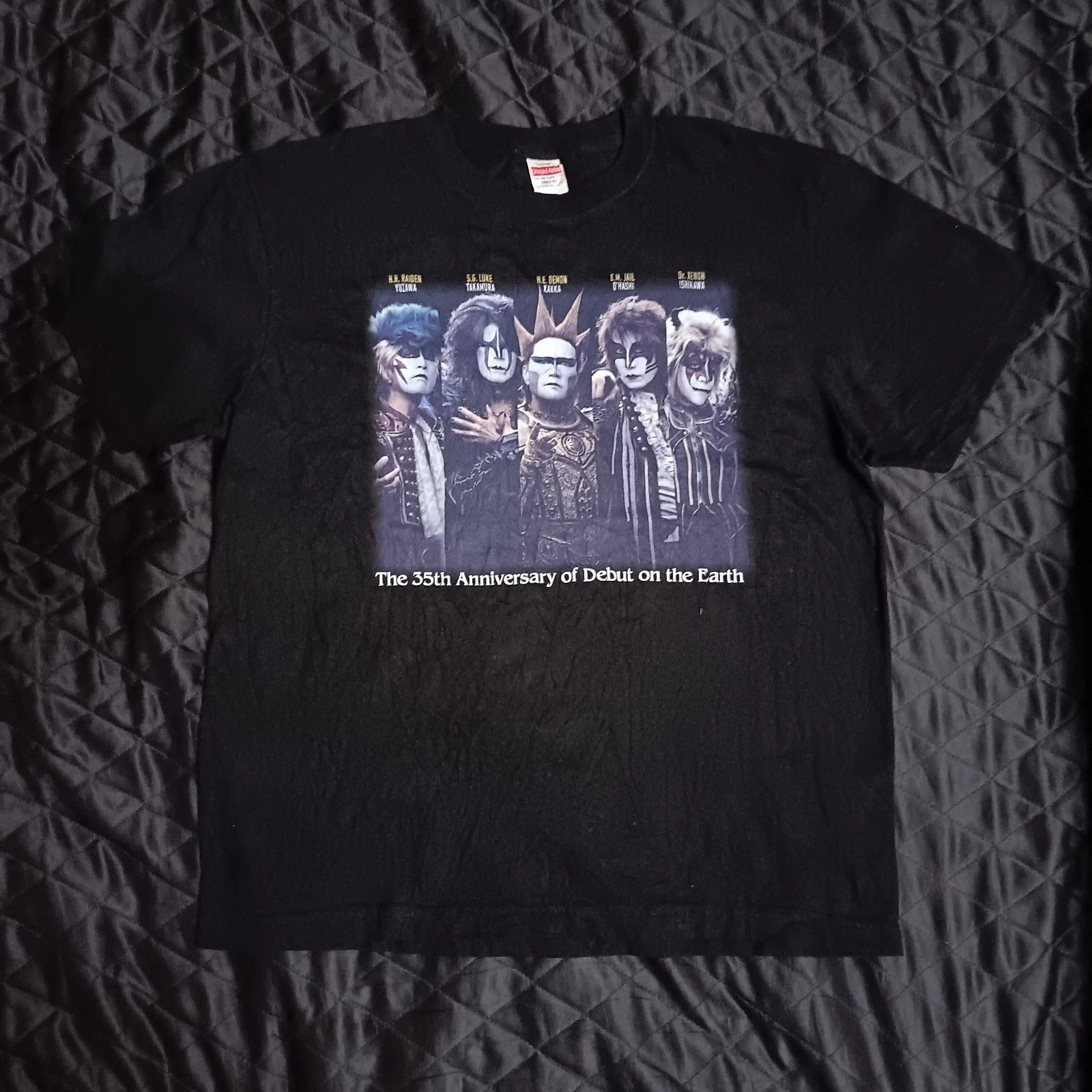 Band Tees Seikima-II 聖飢魔II 35 Anniversary Japanese Metal Rock Band Tee Size US L / EU 52-54 / 3 - 1 Thumbnail