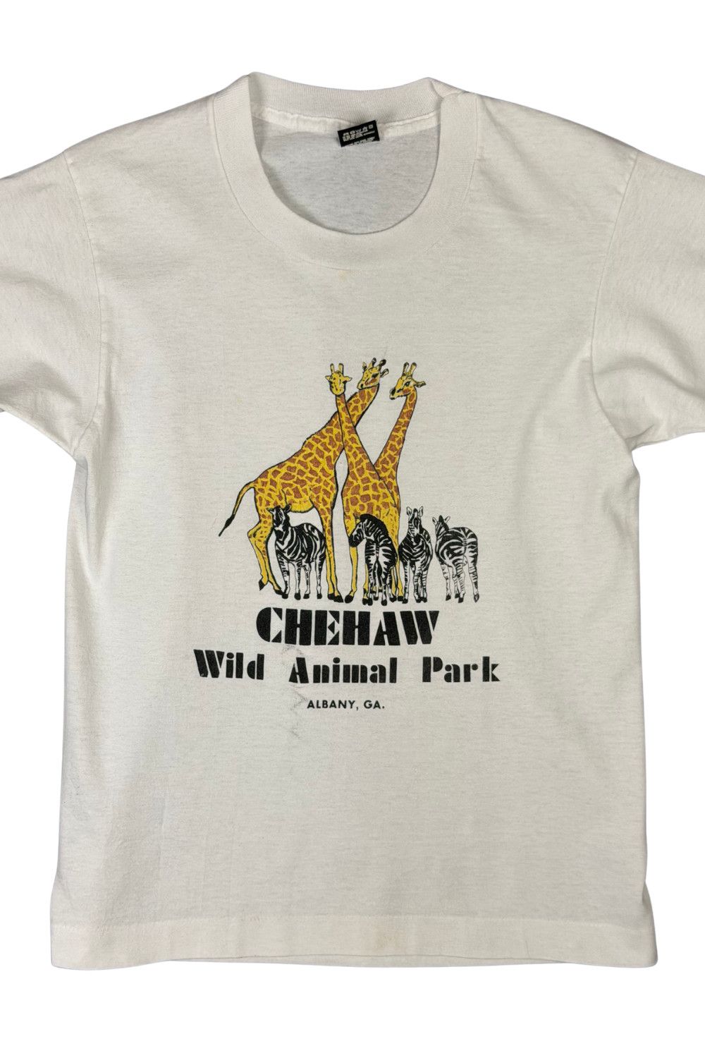 Fruit Of The Loom Vintage 90s Chehaw Wild Animal Park Tee USA Single Stitch Size US XS / EU 42 / 0 - 3 Thumbnail
