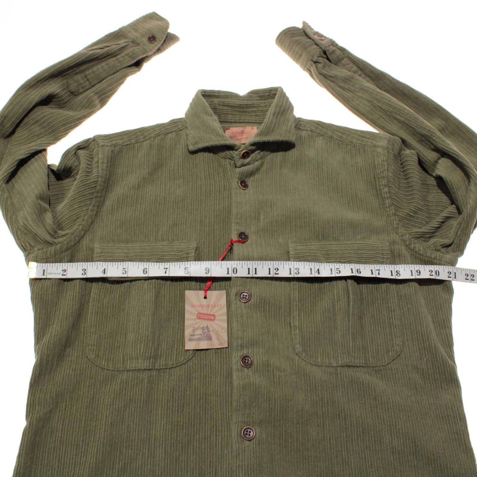 Other Borriello Overshirt Size M US In Green Cotton Size US M / EU 48-50 / 2 - 6 Thumbnail