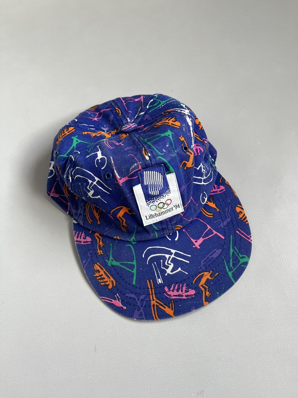 Vintage Vintage 1994 Lillehammer Winter Olympic Games Blue Cap Size ONE SIZE - 2 Thumbnail