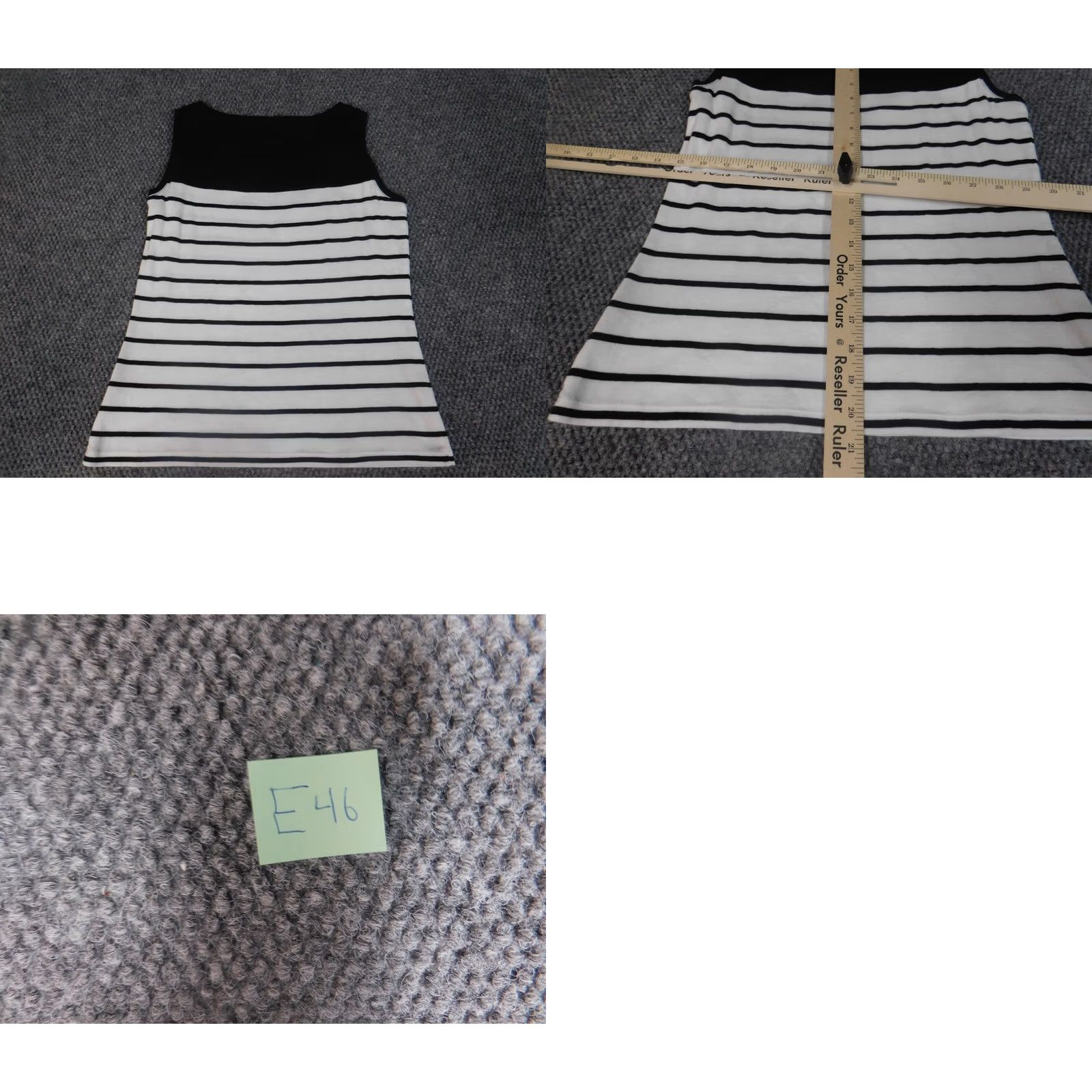 Talbots Talbots Blouse Shirt Women 0P Petite Sleeveless White Striped Crew Neck Cotton Rayon Casual Button Vintage No Size XS / US 0-2 / IT 36-38 - 8 Thumbnail