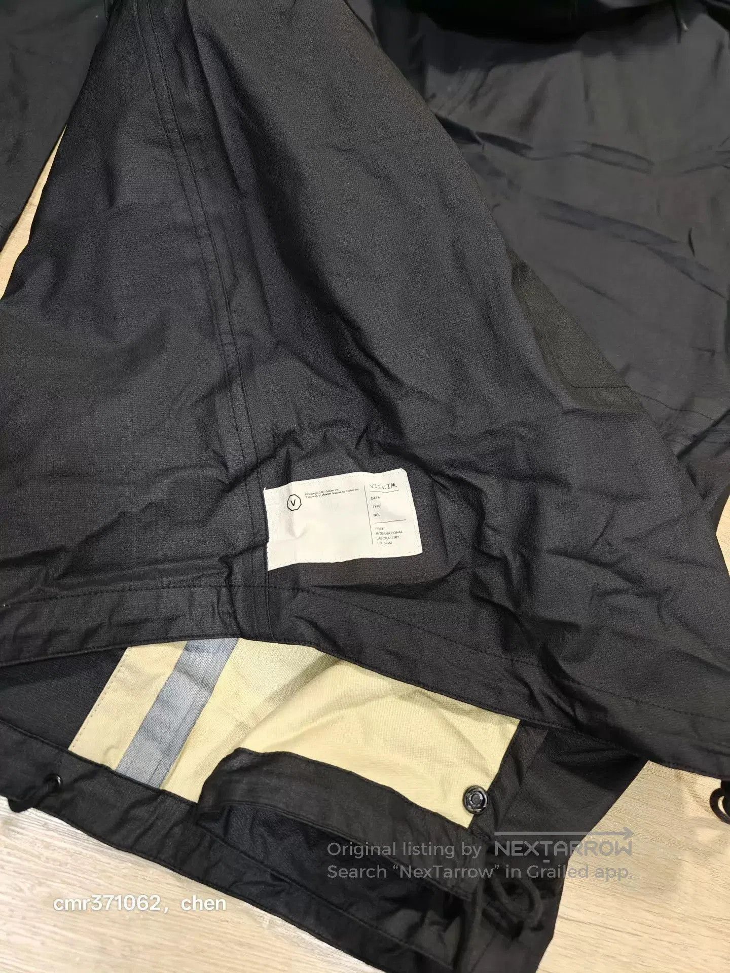 Visvim Black Hooded Raincoat with Pockets, Size L. Size US L / EU 52-54 / 3 - 5 Thumbnail