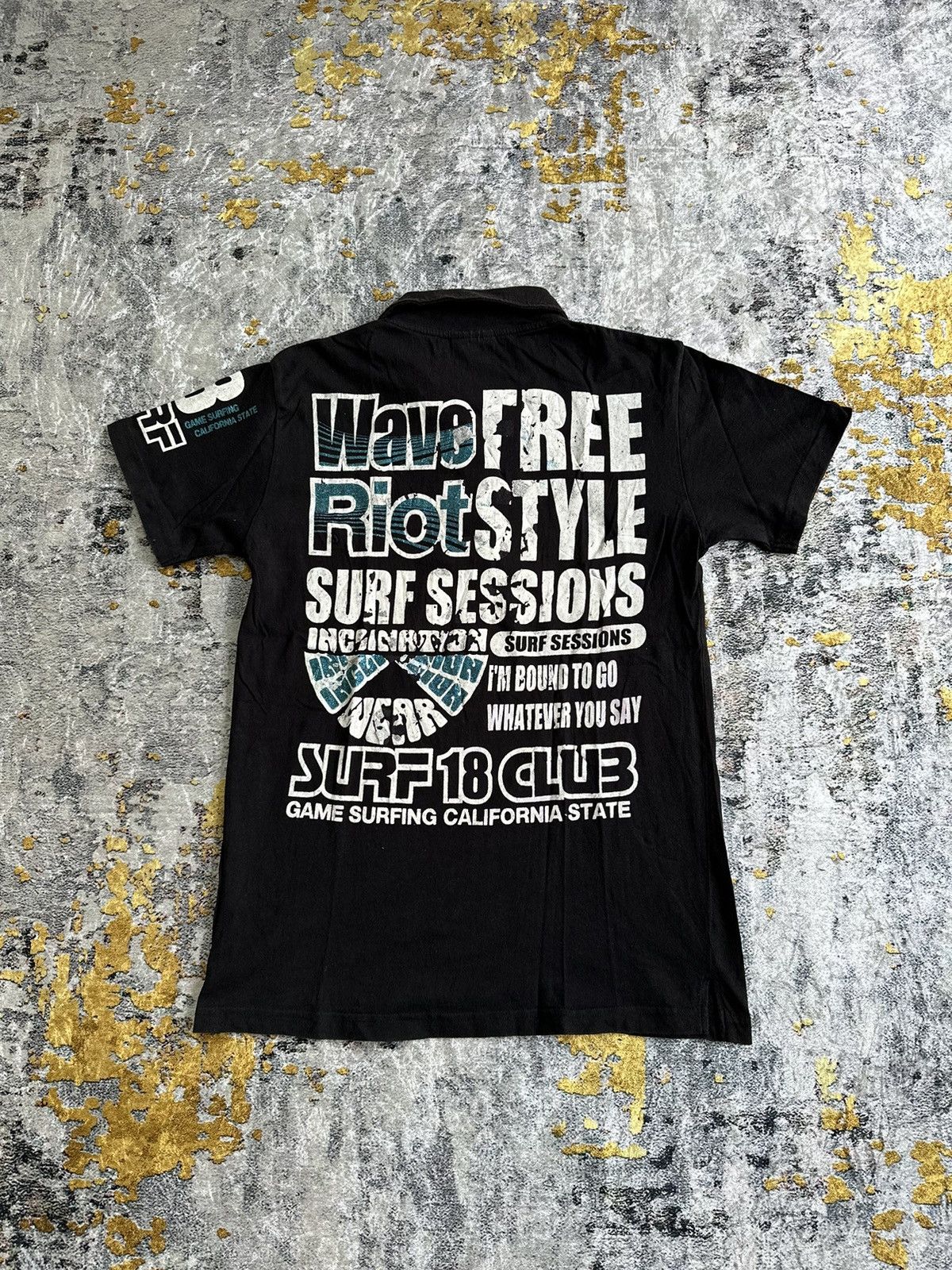 Beauty Beast Crazy Trashed Surf poem tshirt Summer style Japanese dope.h Size US S / EU 44-46 / 1 - 1 Thumbnail