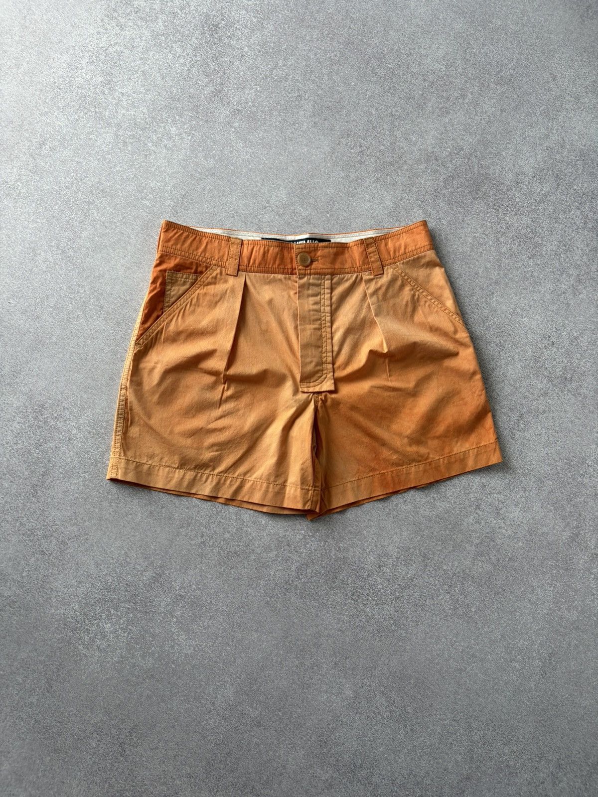 Jacquemus Jacquemus Le Coup De Soleil Orange Pattern Cotton Shorts Size US 32 / EU 48 - 1 Thumbnail