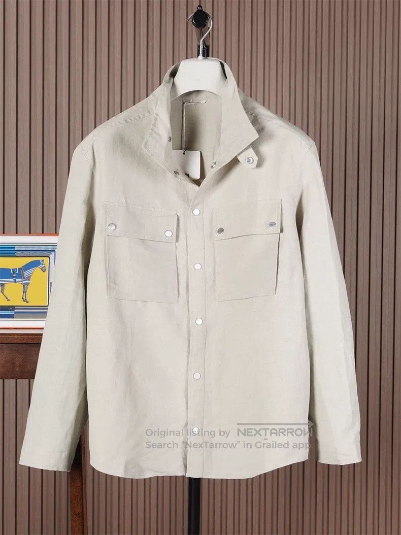 Hermes Lightweight Stand Collar Jacket