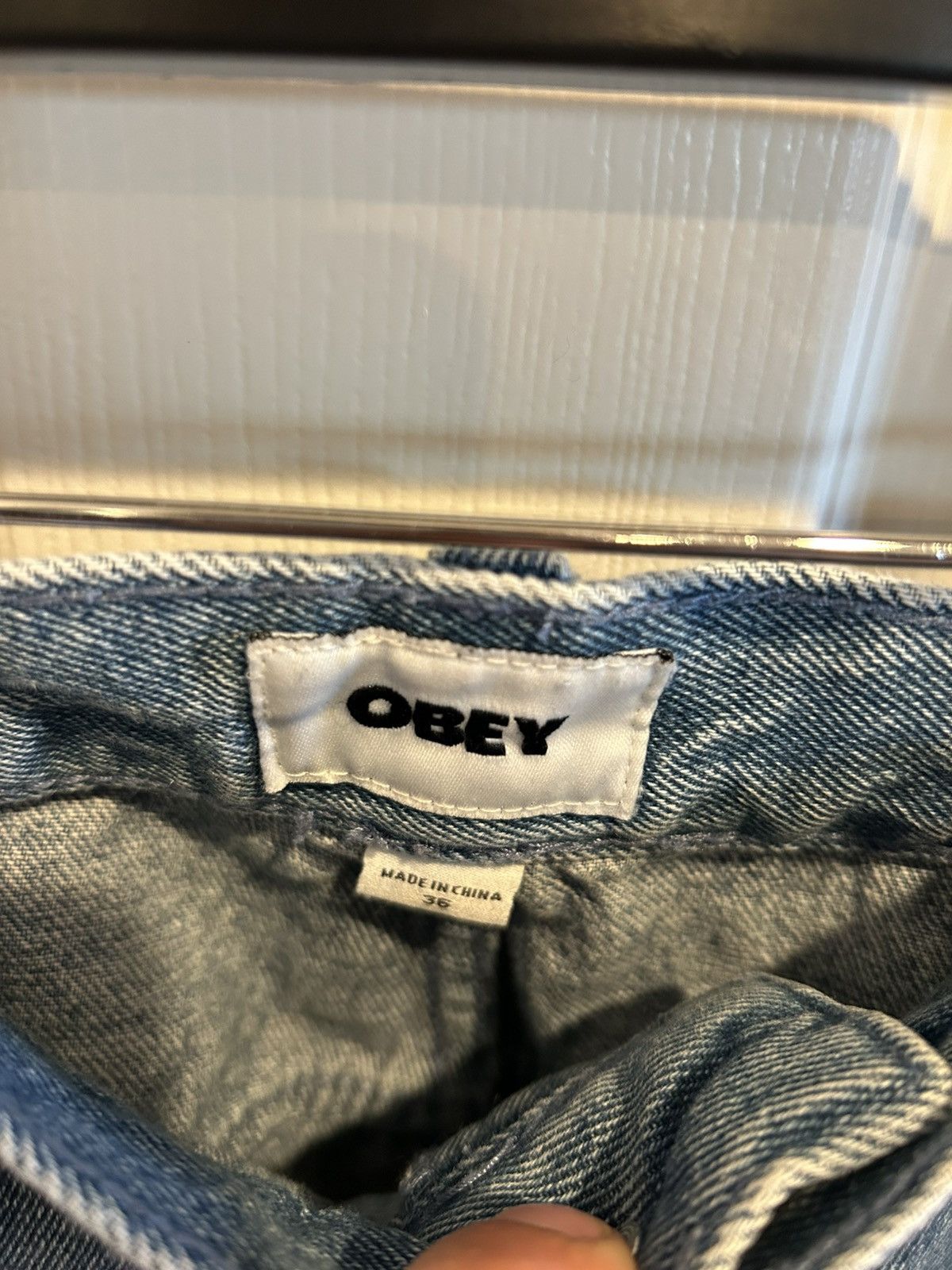 Obey Mens BIGWIG BAGGY DENIM pants Size US 36 / EU 52 - 4 Thumbnail