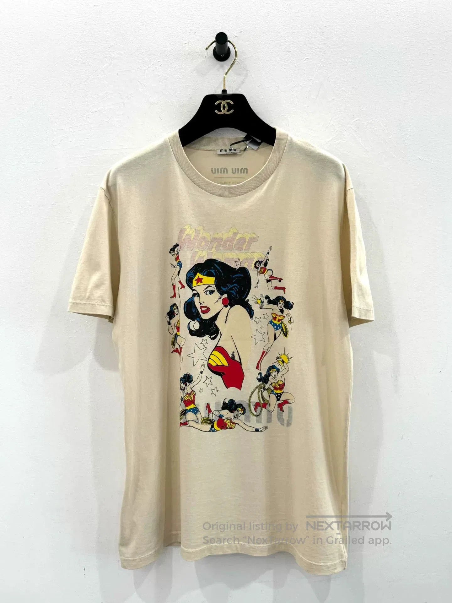 Miu Miu Miumiu Wonder Woman Women's Short-Sleeve Tee. Size M / US 6-8 / IT 42-44 - 1 Thumbnail