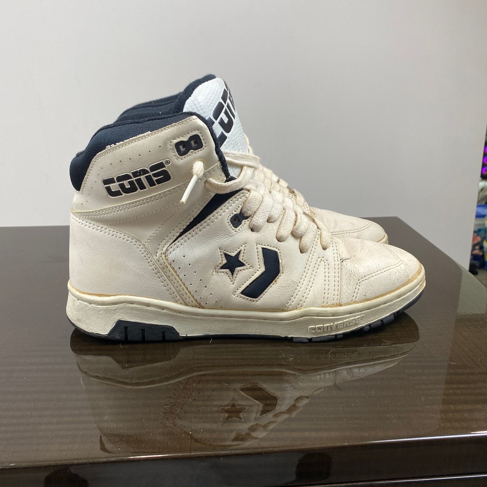 Converse × Vintage Vintage 80s 90s Cons Converse Mid Sneakers Shoes 8.5 Korea Size US 8.5 / EU 41-42 - 5 Thumbnail