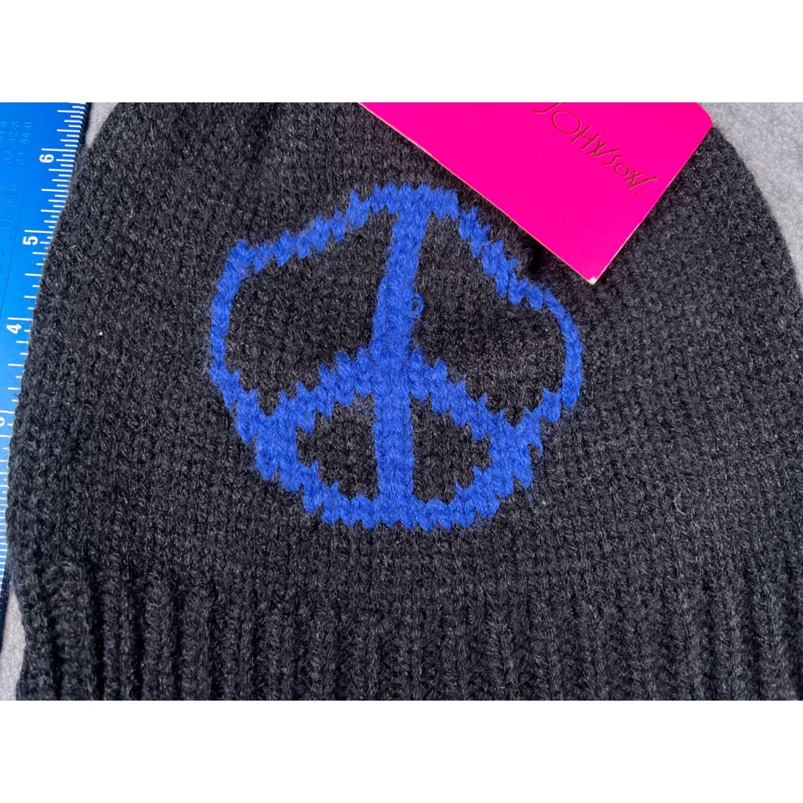 Betsey Johnson Betsey Johnson Beanie Toque Women One Size Black Knit Bow Adjustable Lightweight Size ONE SIZE - 2 Thumbnail