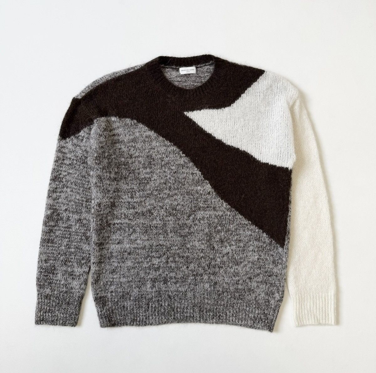 Dries Van Noten Abstract Weave Alpaca Wool Sweater Size US M / EU 48-50 / 2 - 1 Thumbnail