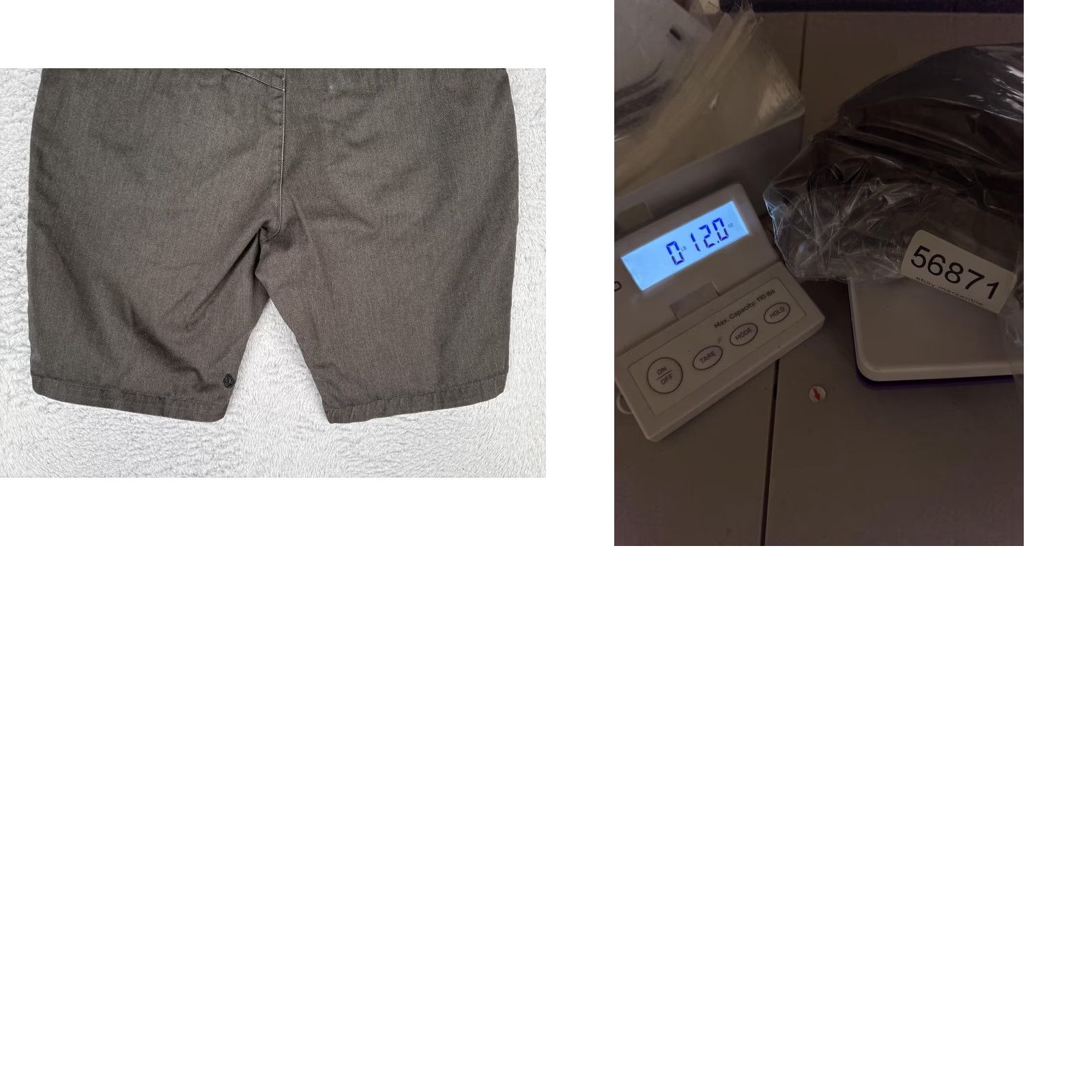 Volcom Volcom Mens Chino Shorts Flat Front 34 Gray Inseam 10 Stretch Pockets Regular Summer Casual Clothing Size US 34 / EU 50 - 10 Thumbnail