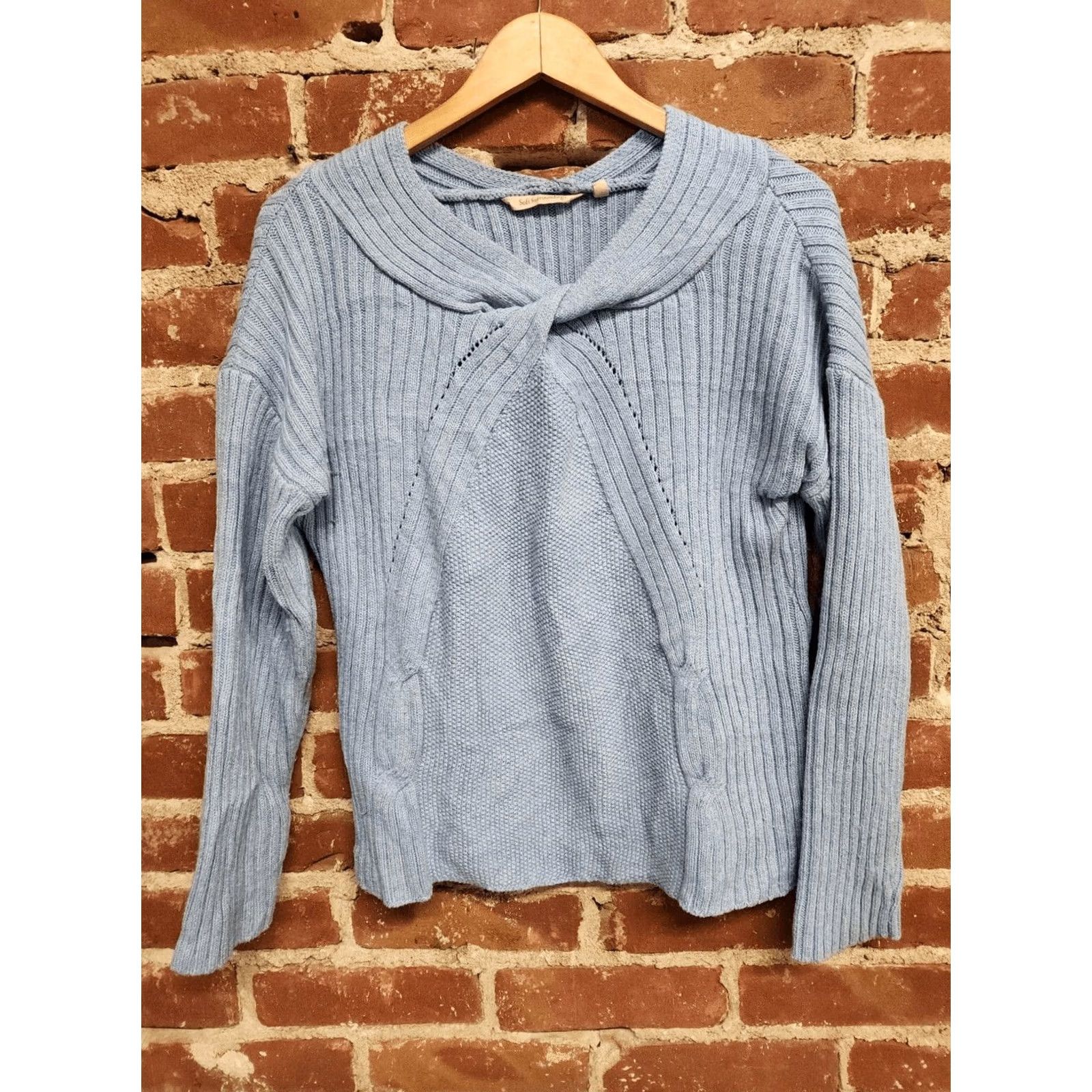 Soft Surroundings Soft Surroundings Sweatshirt Womens Large Blue Pullover Knit Cozy Pullover All Seasons Black? No, Blue. Size L / US 10 / IT 46 - 2 Thumbnail