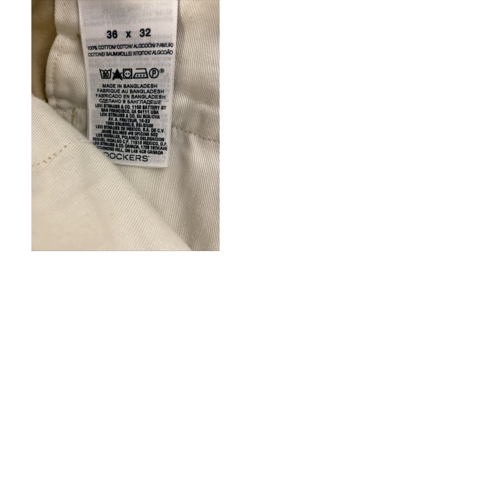 Dockers DOCKERS Men's Chino Pants 36x32 Cotton Tan Flat Front / Straight Leg Pockets, Classic Fit, Regular Size 36 Mens Size US 36 / EU 52 - 9 Thumbnail