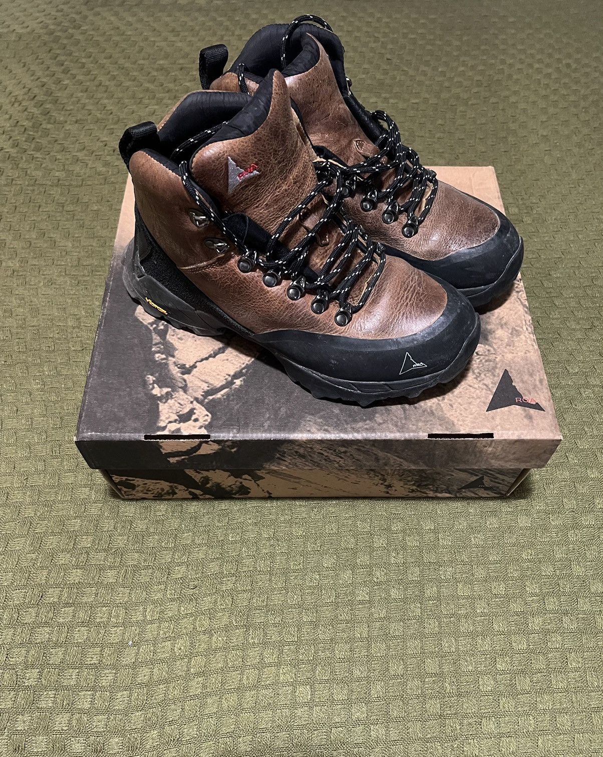 Designer × ROA Roa leather lace up boots Size US 7 / EU 40 - 1 Thumbnail