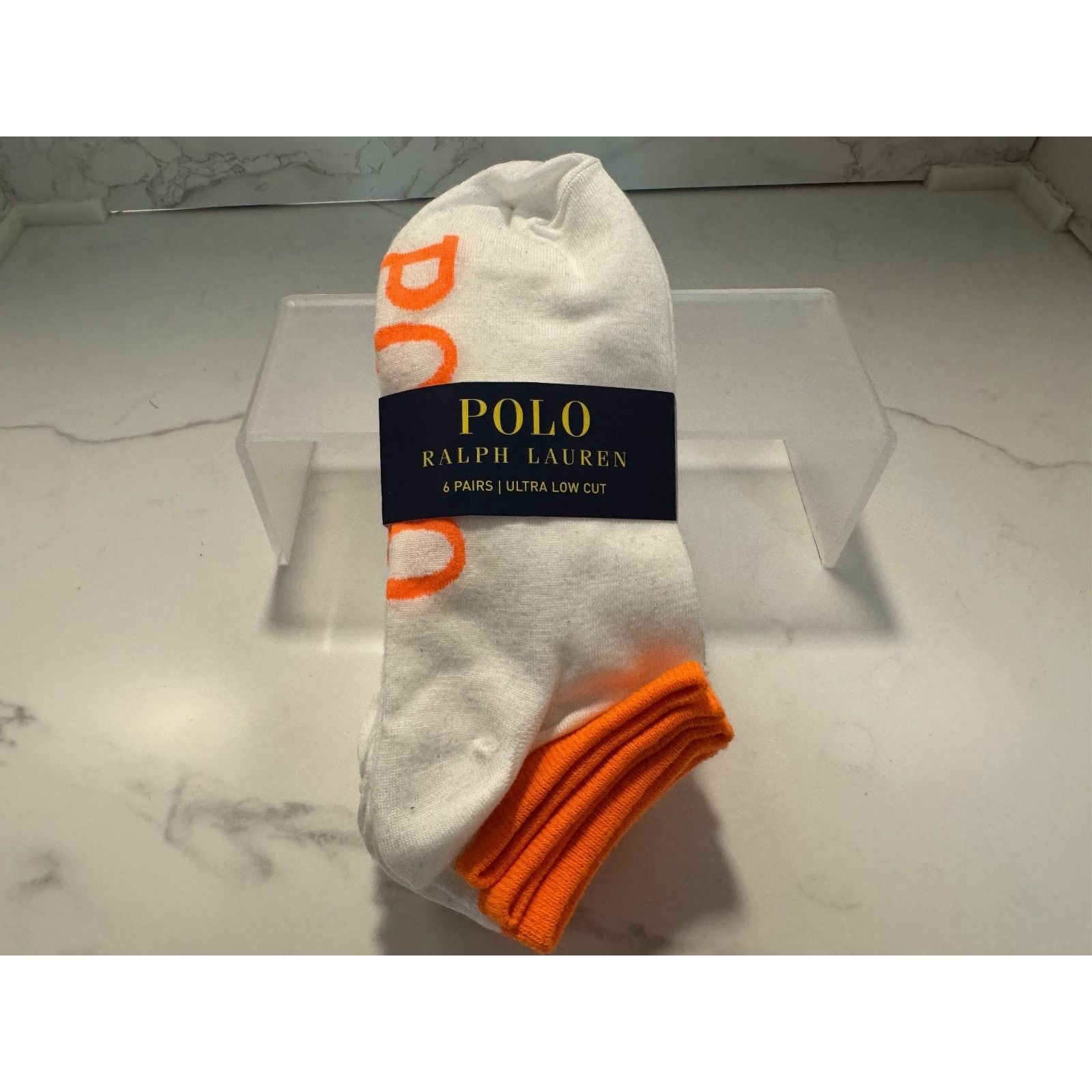 Polo Ralph Lauren Polo Ralph Lauren Classic Sport Men's Low Cut Socks Orange Size ONE SIZE - 1 Thumbnail