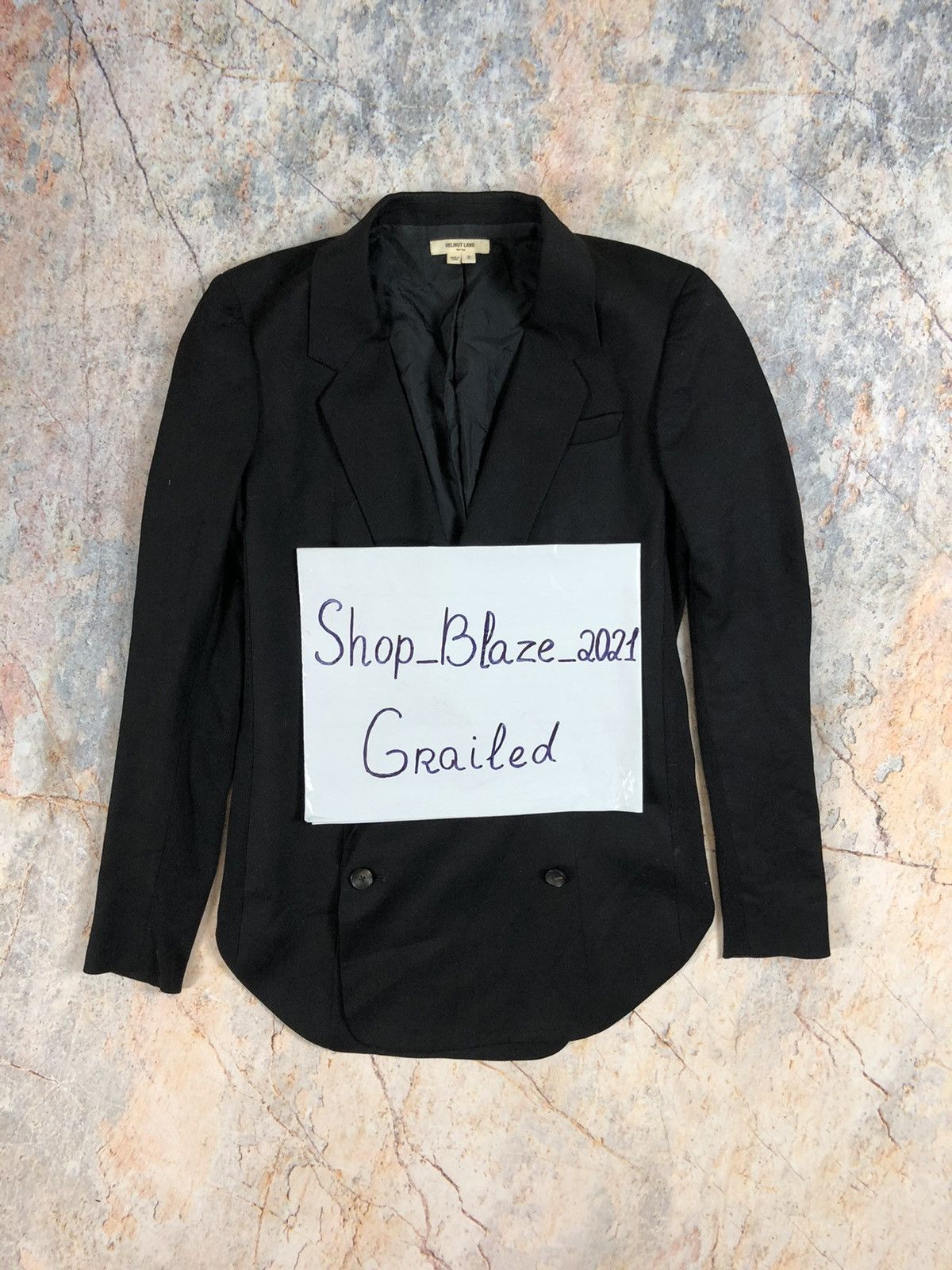 Helmut Lang Helmut Lang black blazer Size S / US 4 / IT 40 - 2 Thumbnail