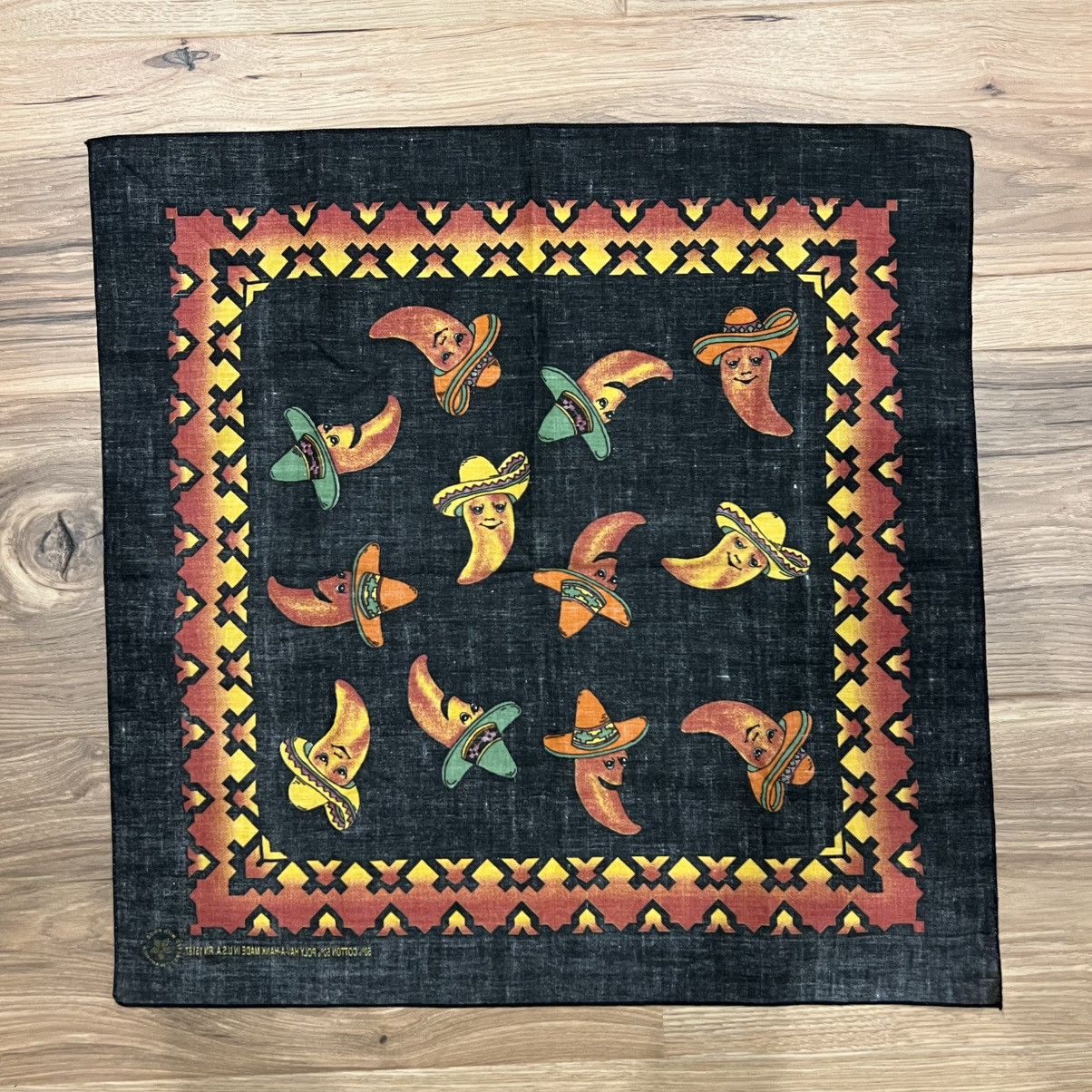 Other Vintage Pepper Bandana Hav-A-Hank Made in USA 21x21 Size ONE SIZE - 3 Thumbnail