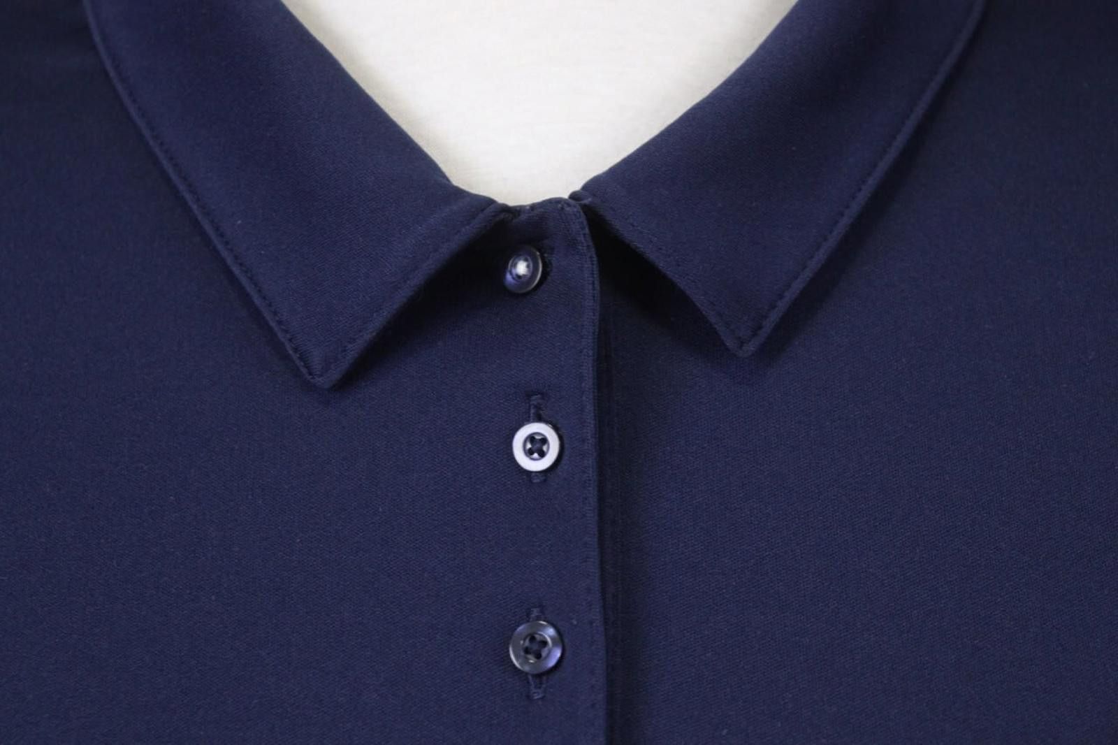 KJUS Kjus Navy Collar Fit Button Front Popover Polo Shirt Size L Size L / US 10 / IT 46 - 4 Thumbnail