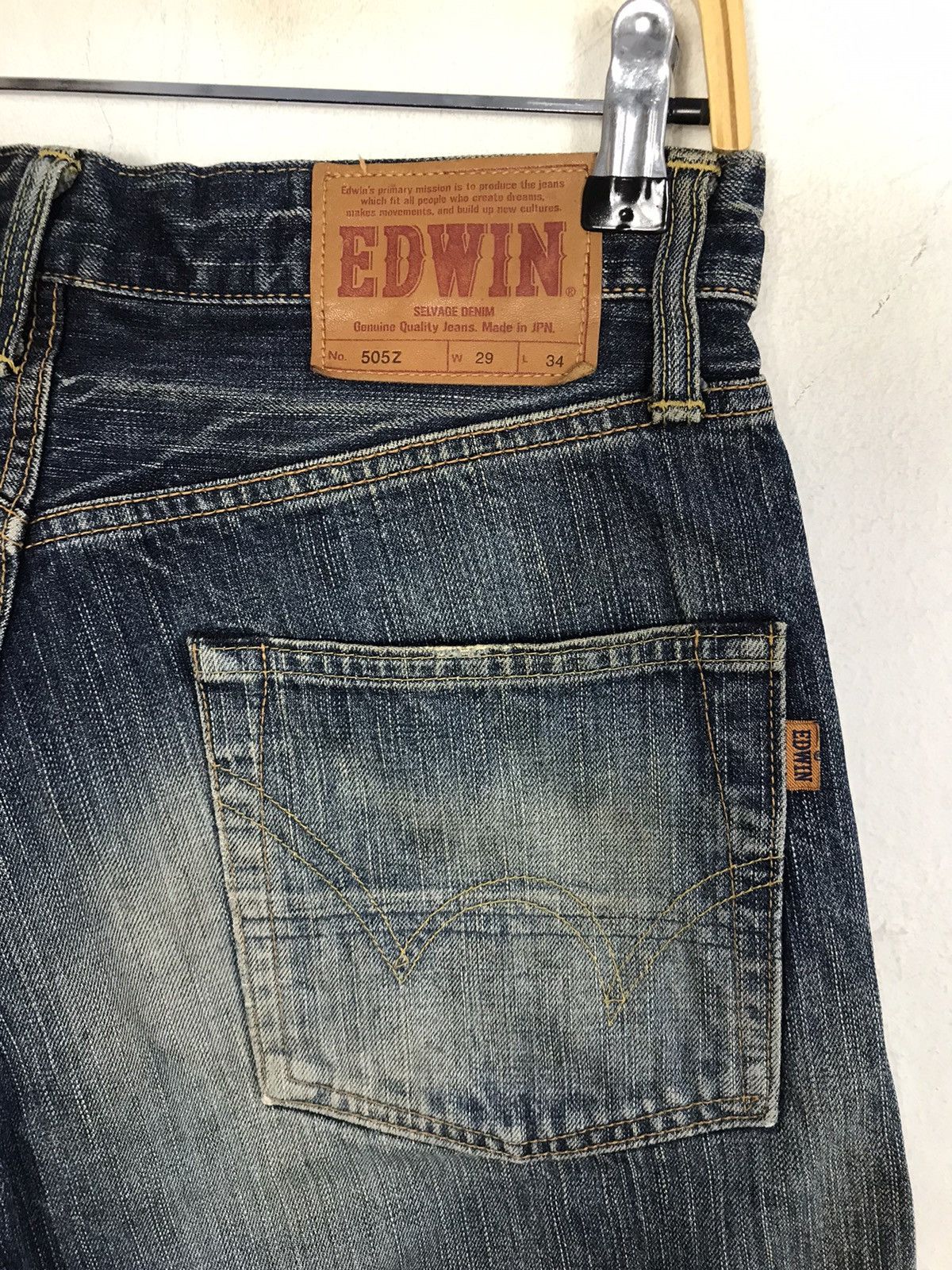 Edwin × Japanese Brand × Vintage Vintage Edwin 505Z Selvedge Short Pants Jeans Size US 29 - 12 Thumbnail