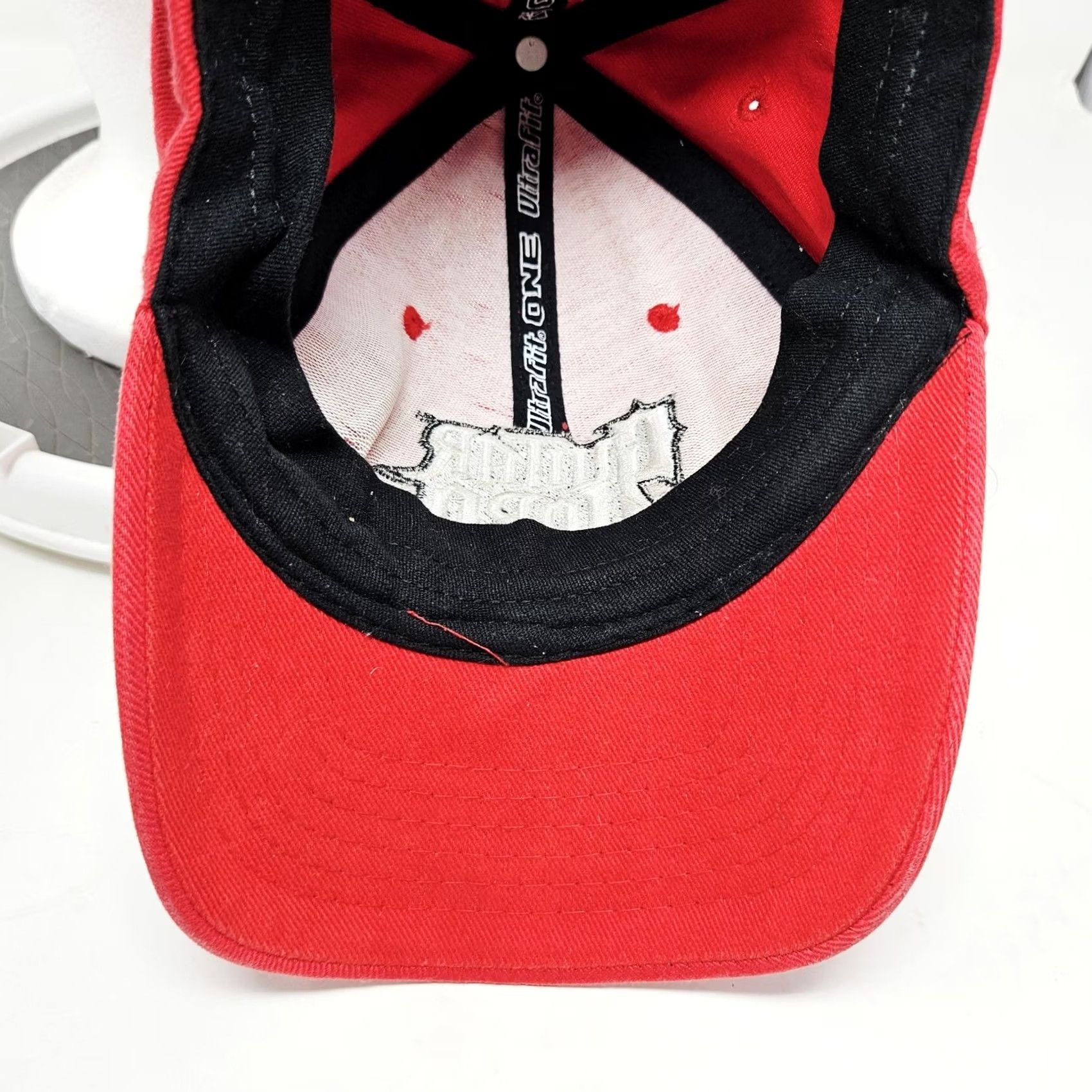 Logo 7 Guitar Hero Hat Cap Baseball Fitted One Size Red Mens Video Game Rock Logo Size ONE SIZE - 6 Thumbnail
