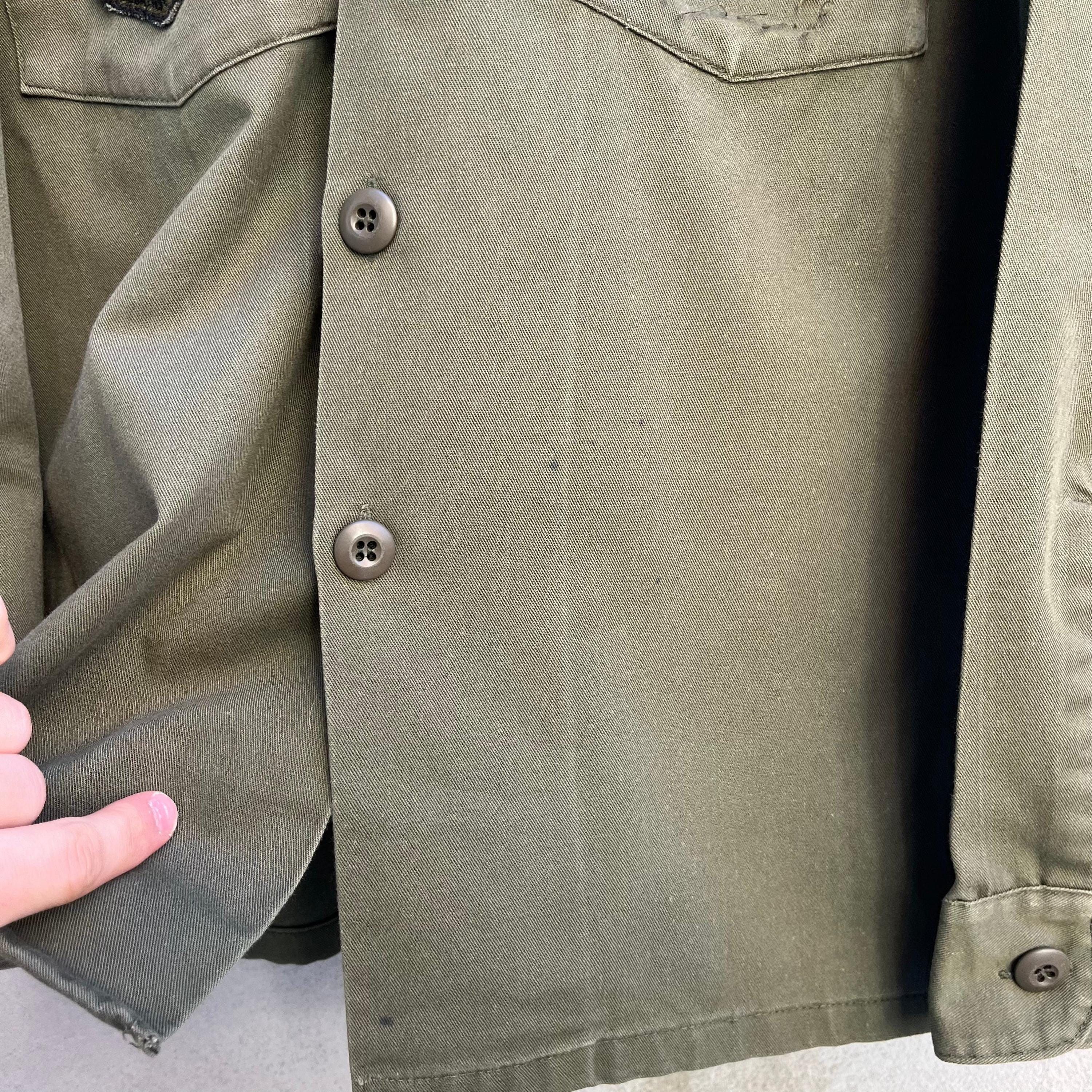 Vintage 80's USAF Military Utility Button Down Shirt Size US L / EU 52-54 / 3 - 5 Thumbnail