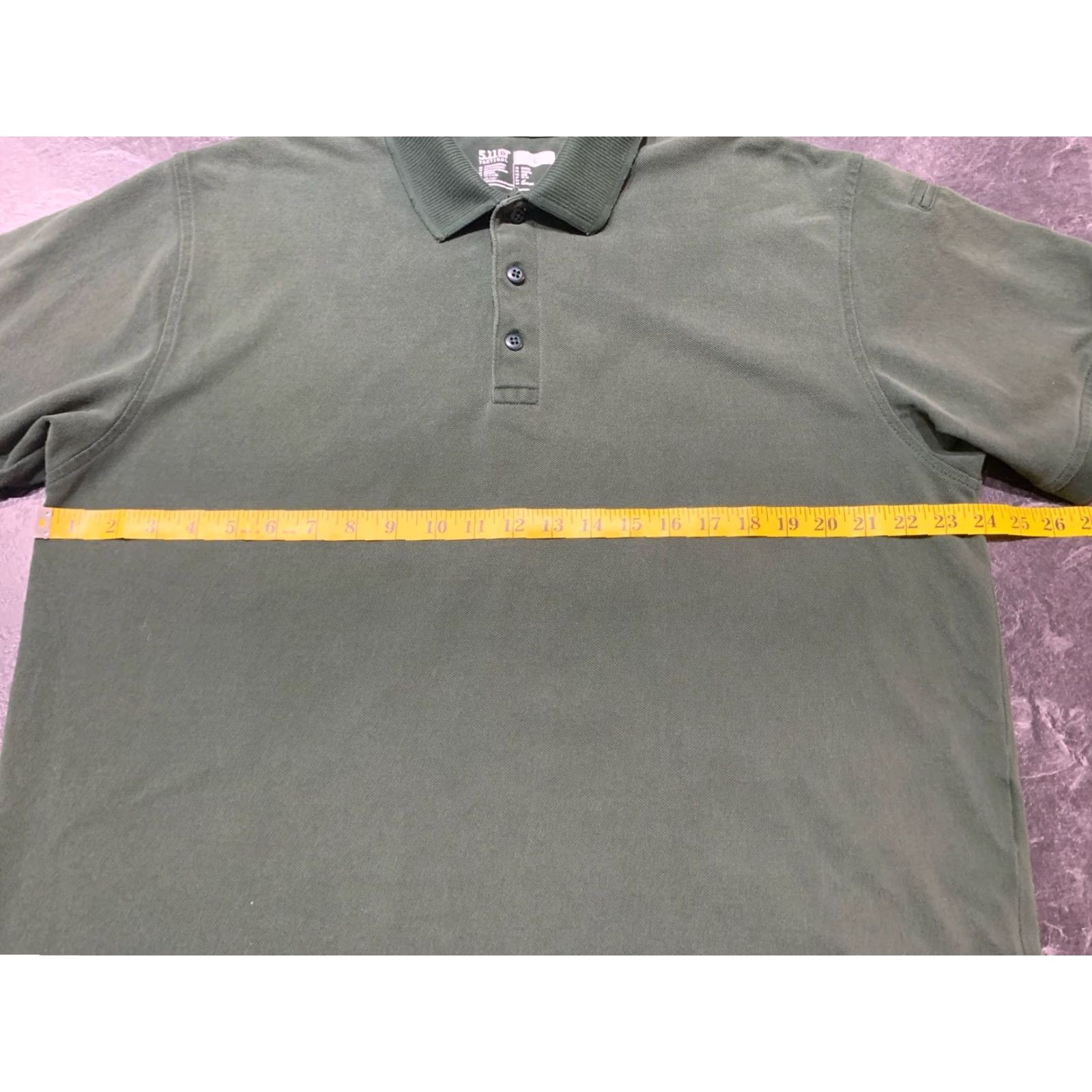 Vintage 5.11 Tactical Military Polo Shirt Mens Large Green Short Sleeve Activewear with Pockets Size US L / EU 52-54 / 3 - 7 Thumbnail