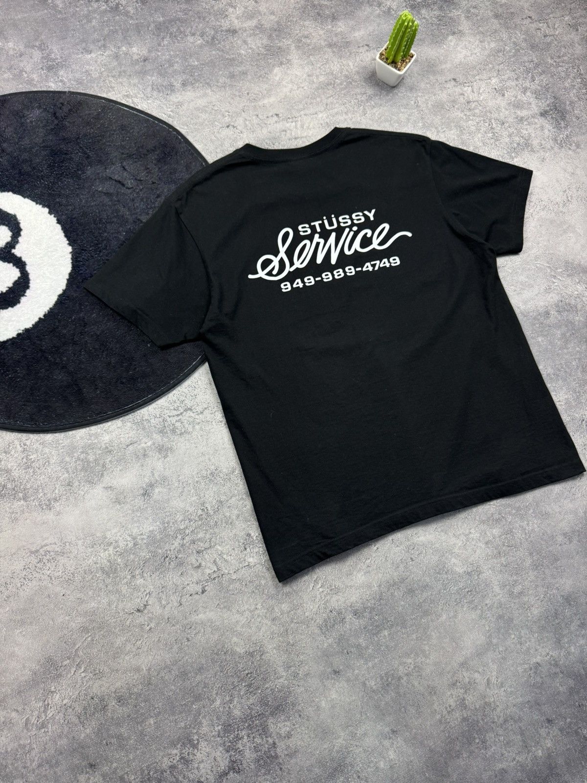 Stussy Stüssy Service Script Logo T-Shirt - Old Stock Style Graphic Size US M / EU 48-50 / 2 - 8 Thumbnail