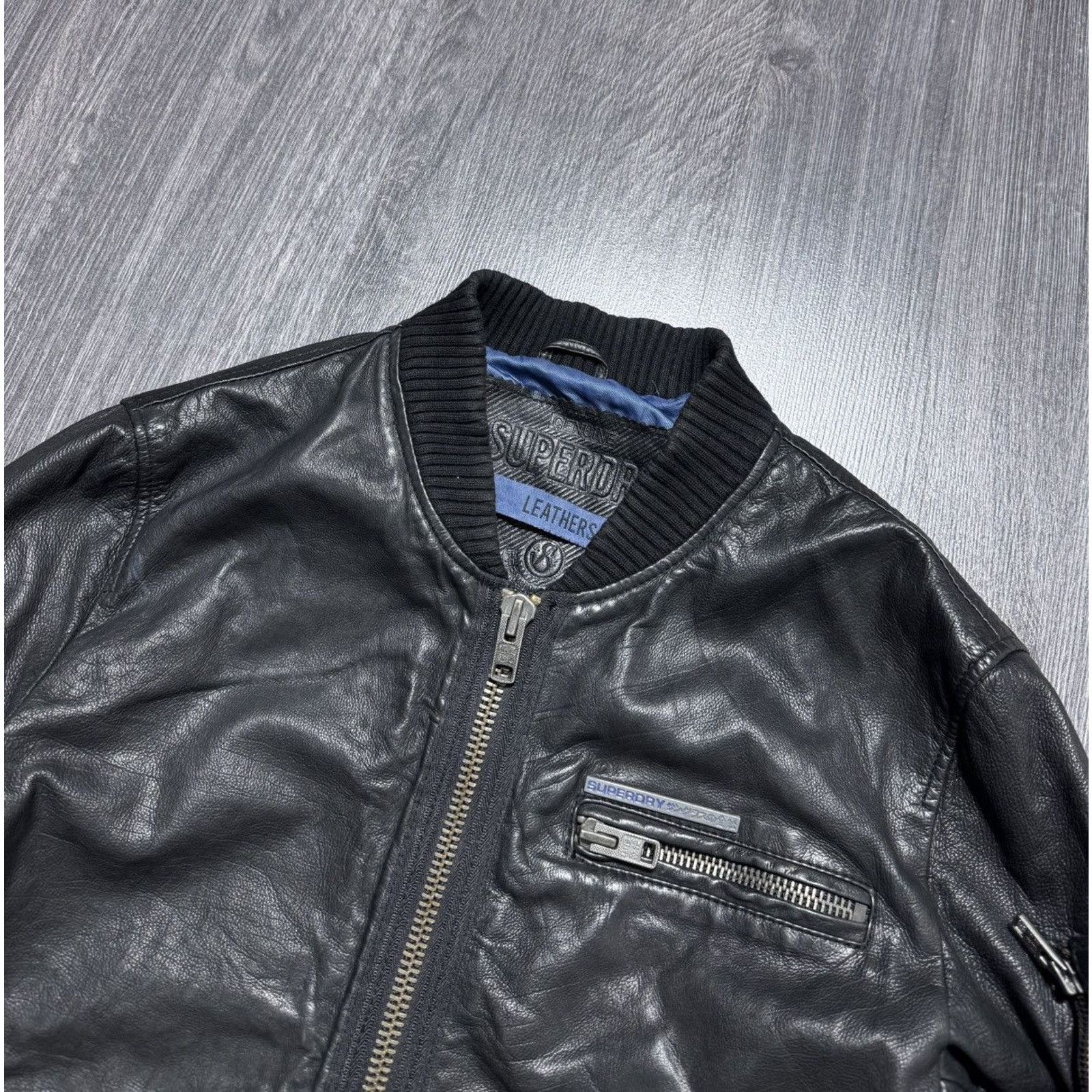 Japanese Brand × Superdry Superdry Japan men’s Real Leather Aviator Jacket Size US M / EU 48-50 / 2 - 4 Thumbnail